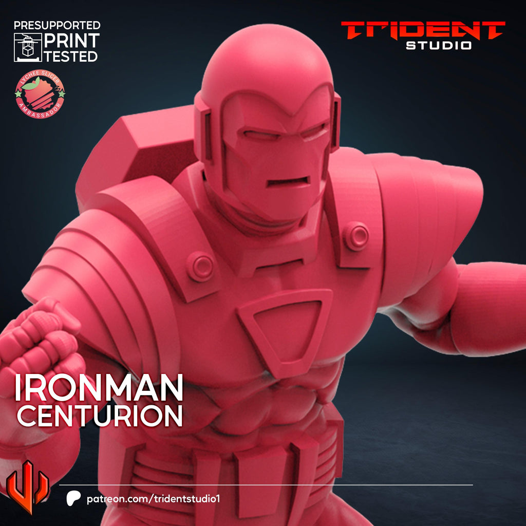 Iron Man Silver Centurion (Fan art sculpted by Trident Studio) (Crisis Protocol Proxy/Alternative)