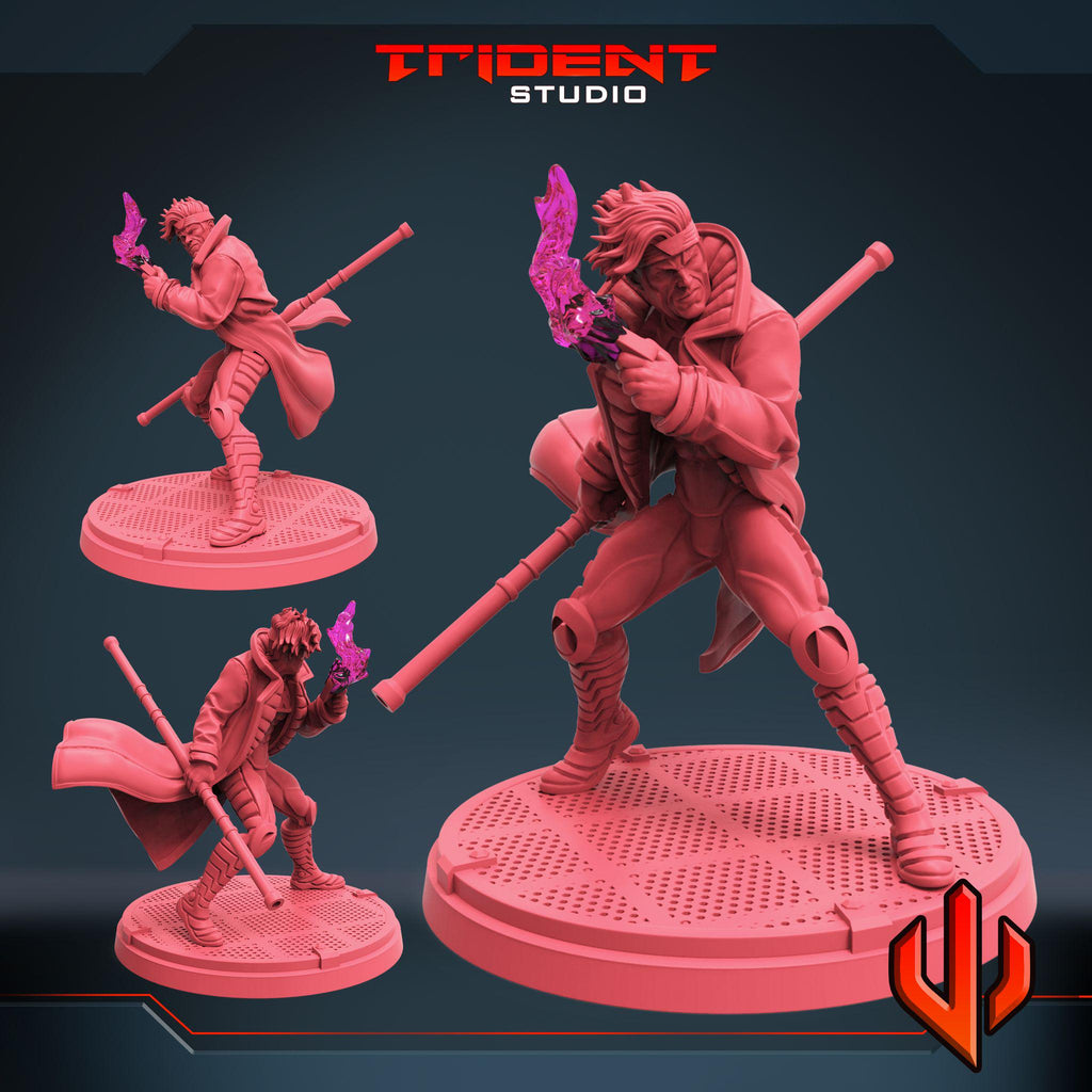 Gambit B (Fan art sculpted by Trident Studio) (Crisis Protocol Proxy/Alternative)