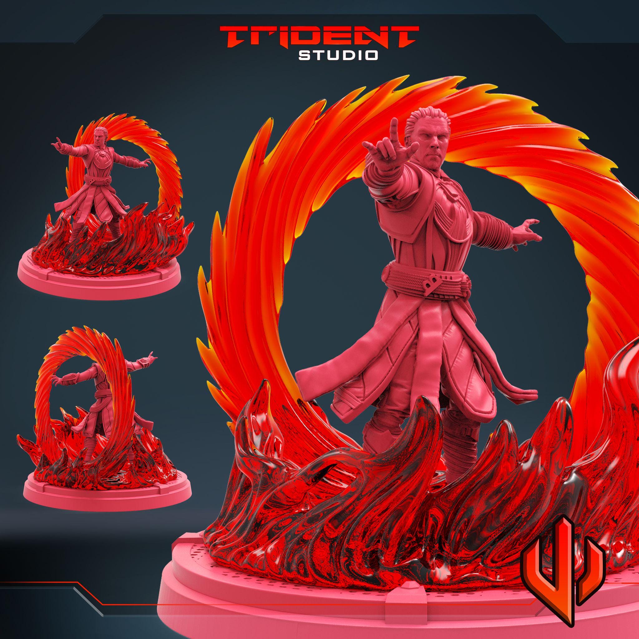 Doctor Strange (Fan art sculpted by Trident Studio) (Crisis Protocol Proxy/Alternative)