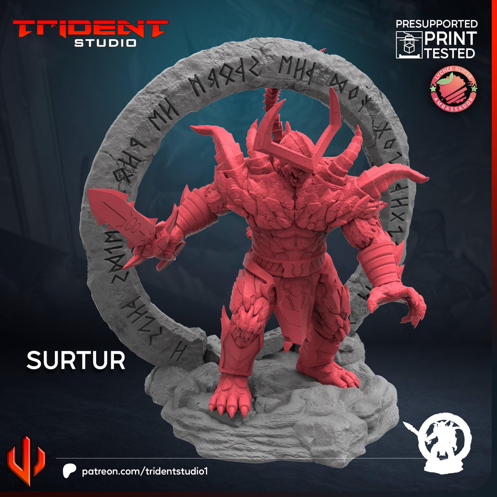 Surtur (Fan art sculpted by Trident Studio) (Crisis Protocol Proxy/Alternative)