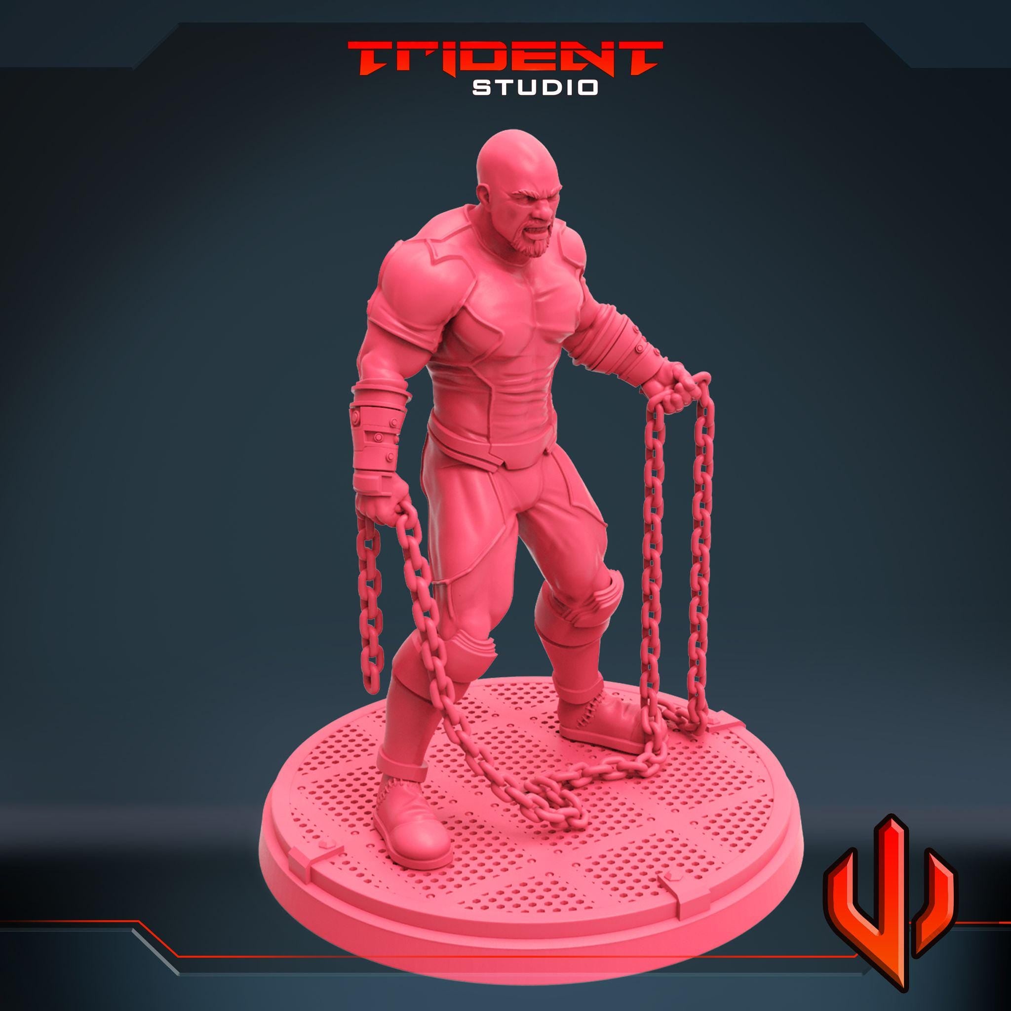 Luke Cage (Fan art sculpted by Trident Studio) (Crisis Protocol Proxy/Alternative)