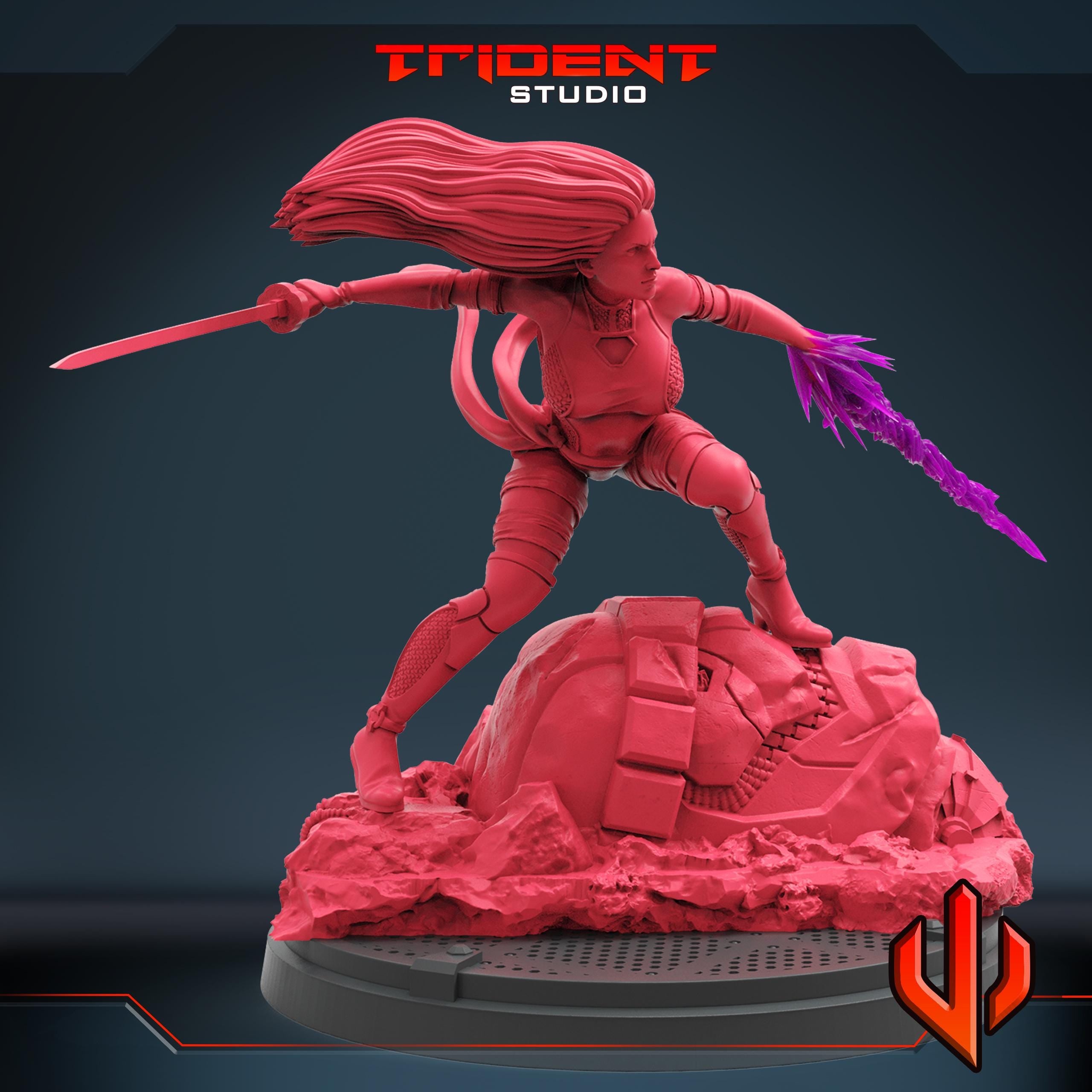 Psylocke (Fan art sculpted by Trident Studio) (Crisis Protocol Proxy/Alternative)