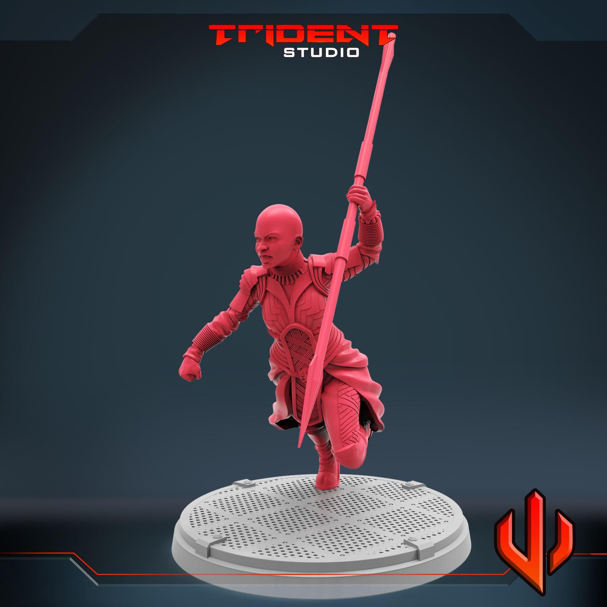 Okoye  (Fan art sculpted by Trident Studio) (Crisis Protocol Proxy/Alternative)