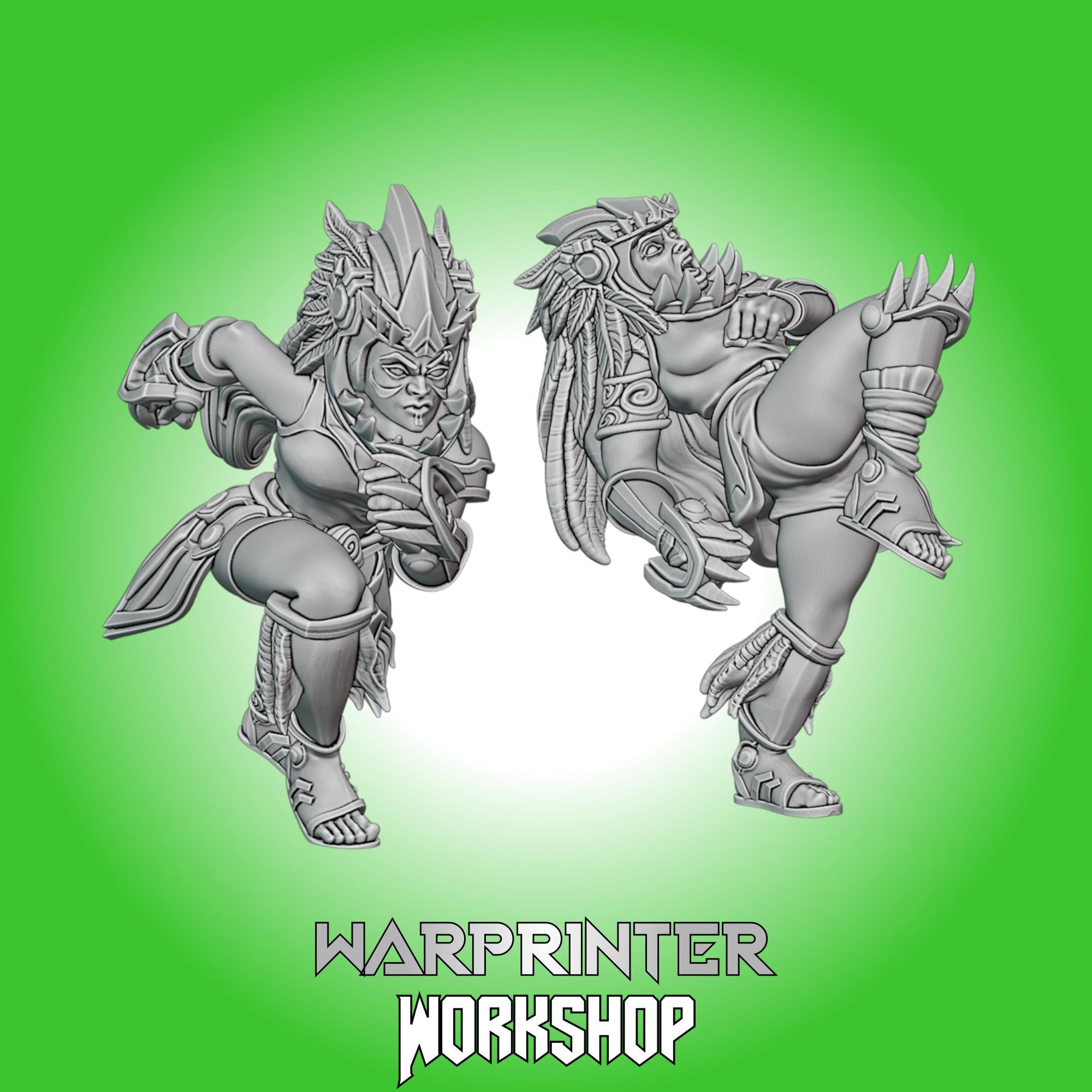 Amazon Team - Aztec Style - Fantasy Football Team - UGNI Miniatures