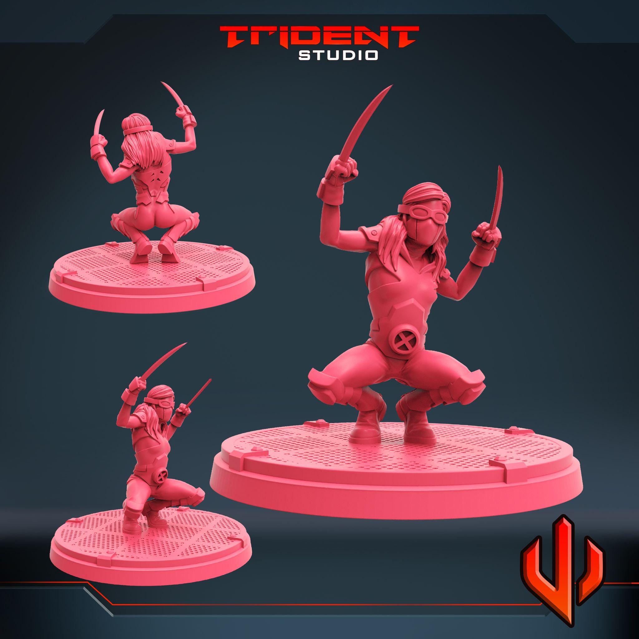 Honey Badger B (Fan art sculpted by Trident Studio) (Crisis Protocol Proxy/Alternative)