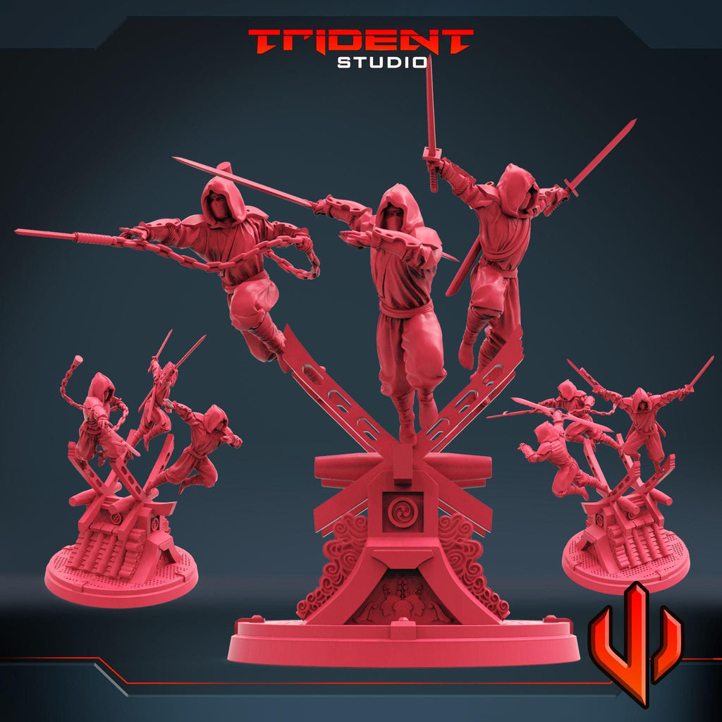 Hand Ninjas (Fan art sculpted by Trident Studio) (Crisis Protocol Proxy/Alternative)
