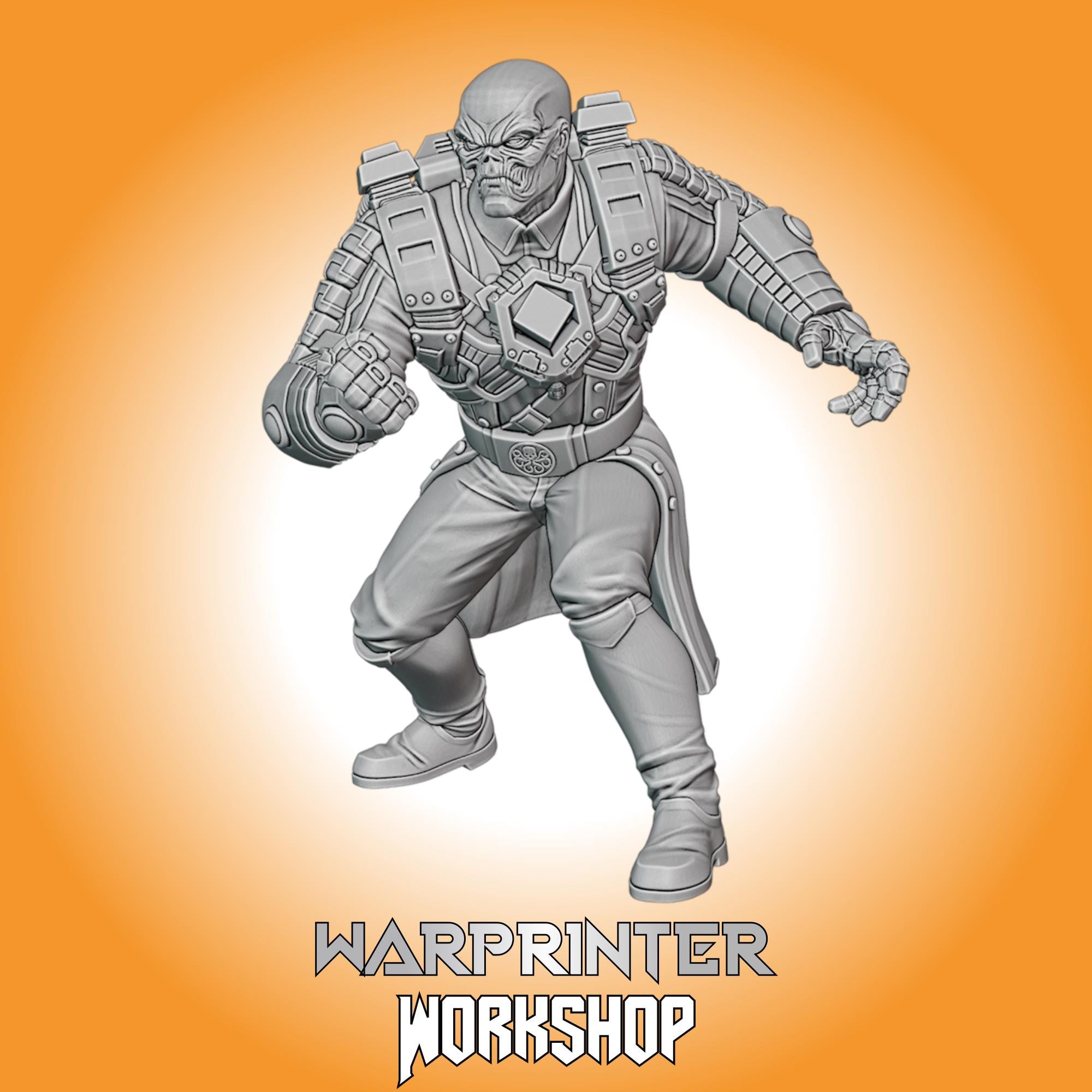 Red Skull Cosmic Cube (Fan art sculpted by Trident Studio) (Crisis Protocol Proxy/Alternative)