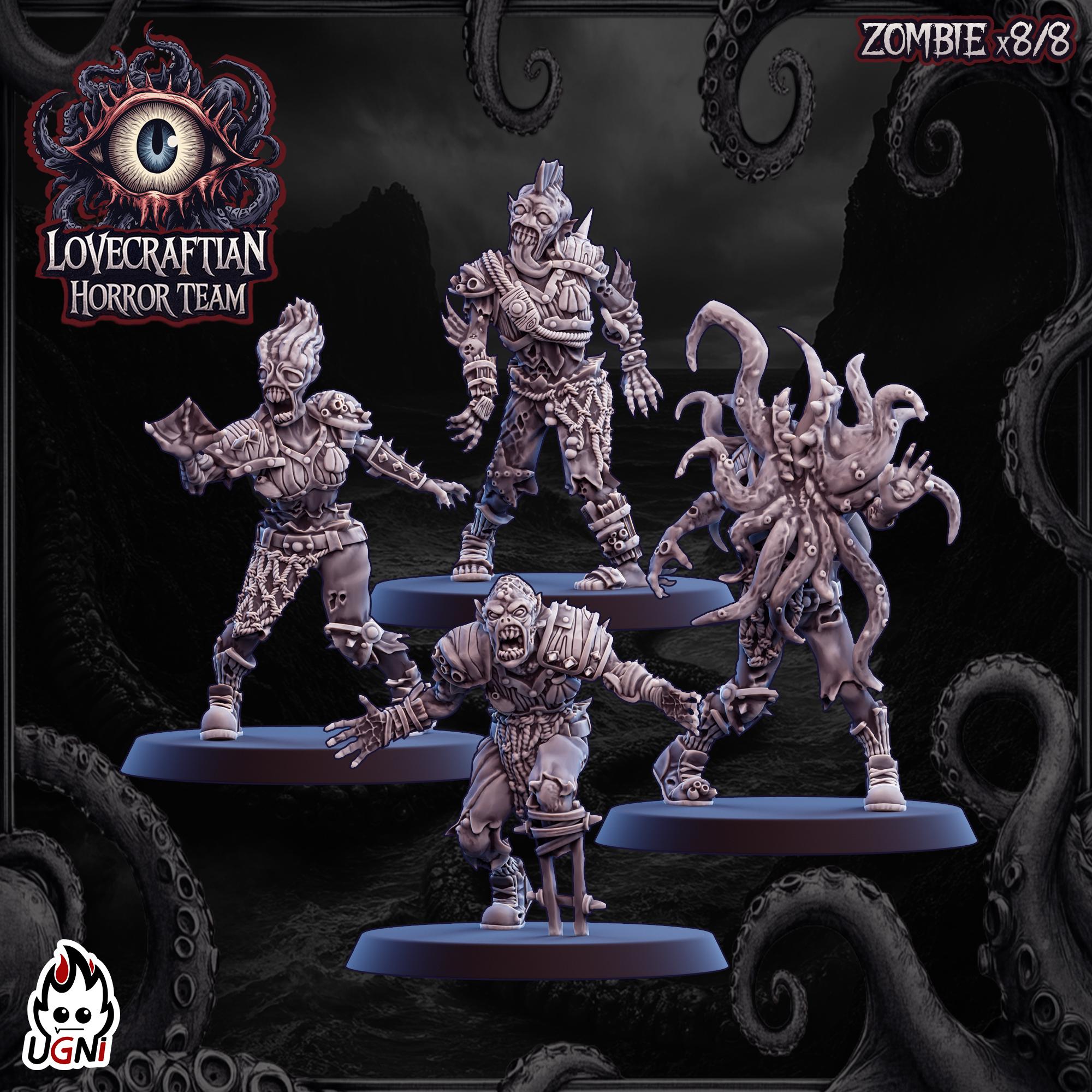Lovecraftian Horror Team - Fantasy Football Team - UGNI Miniatures