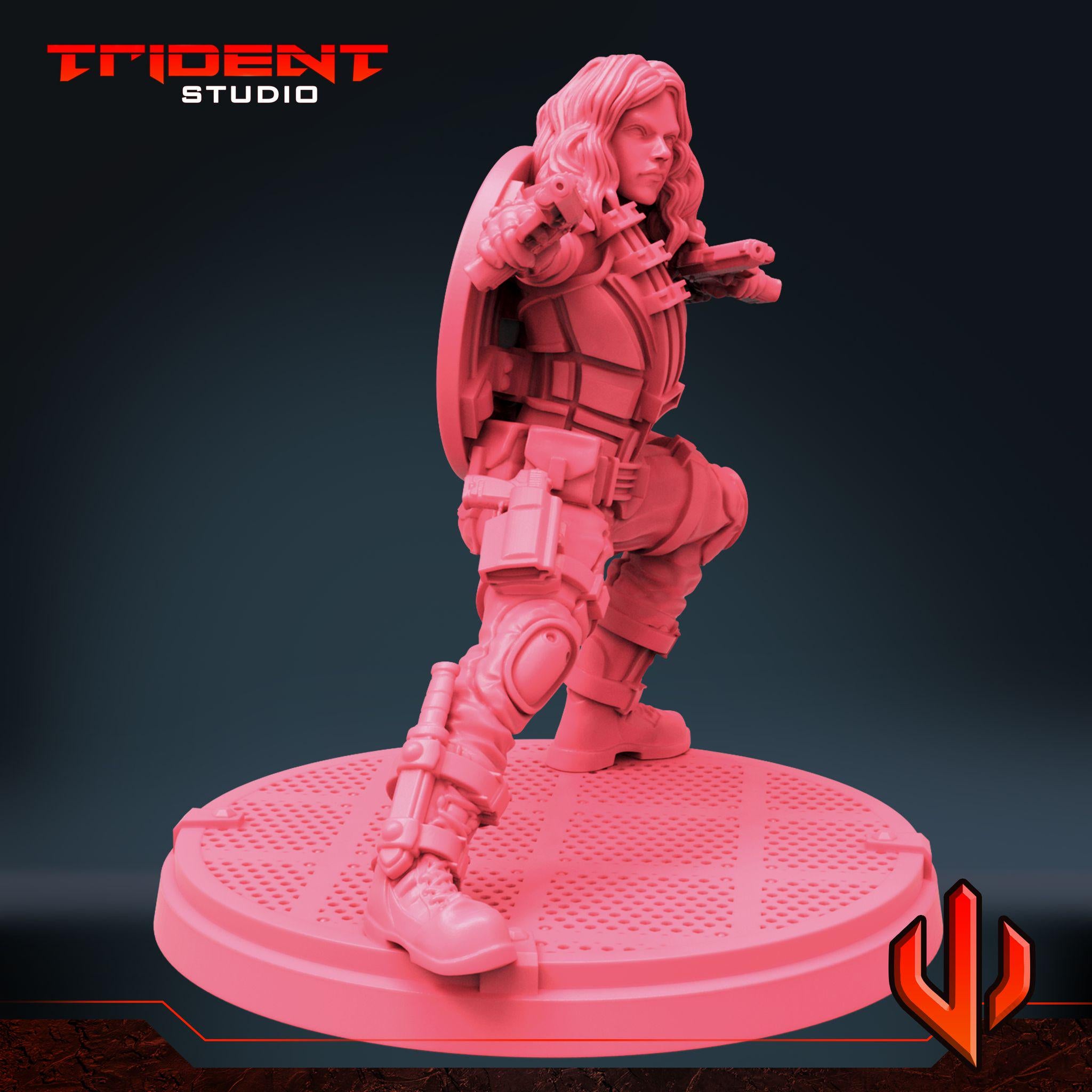 Black Widow Multiverse C (Fan art sculpted by Trident Studio) (Crisis Protocol Proxy/Alternative)