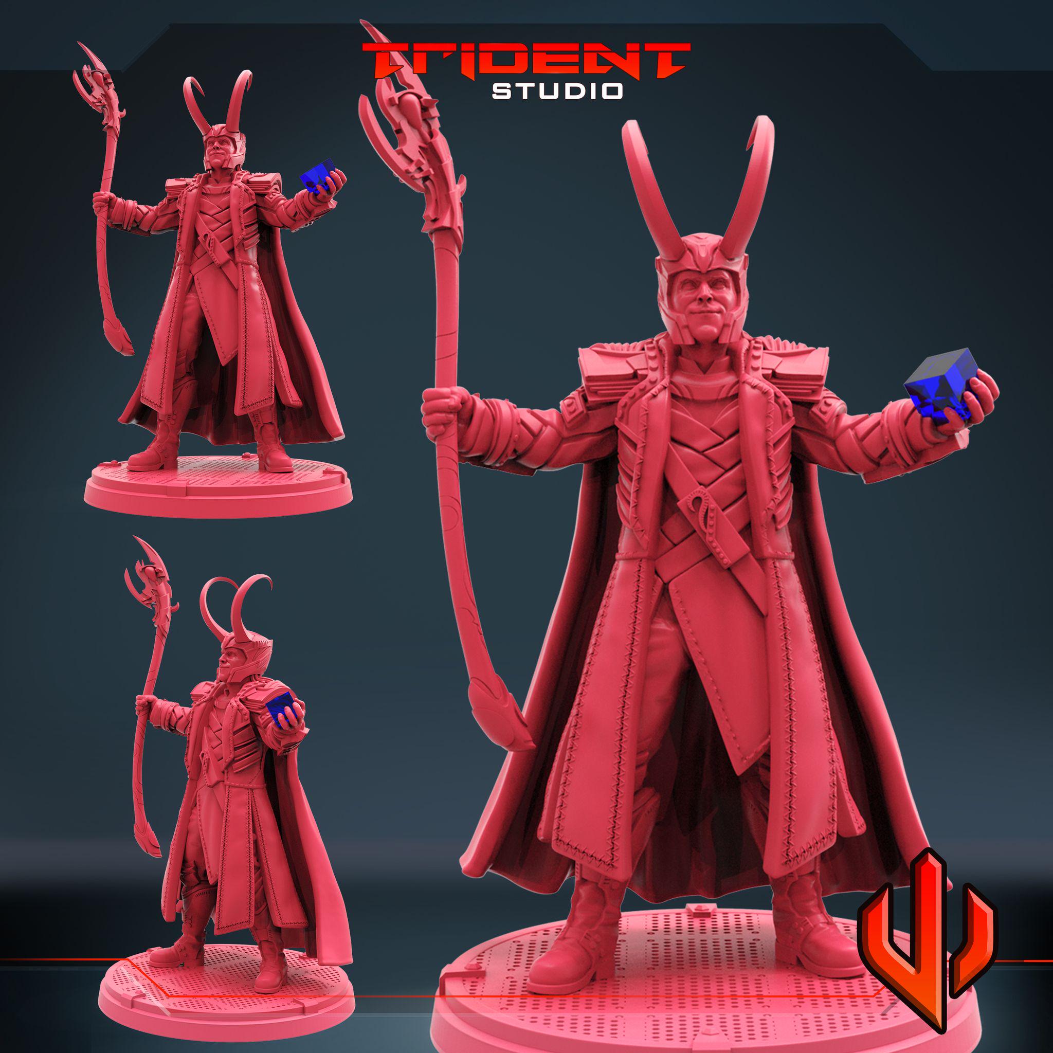 Loki, God of Mischief (Fan art sculpted by Trident Studio) (Crisis Protocol Proxy/Alternative)