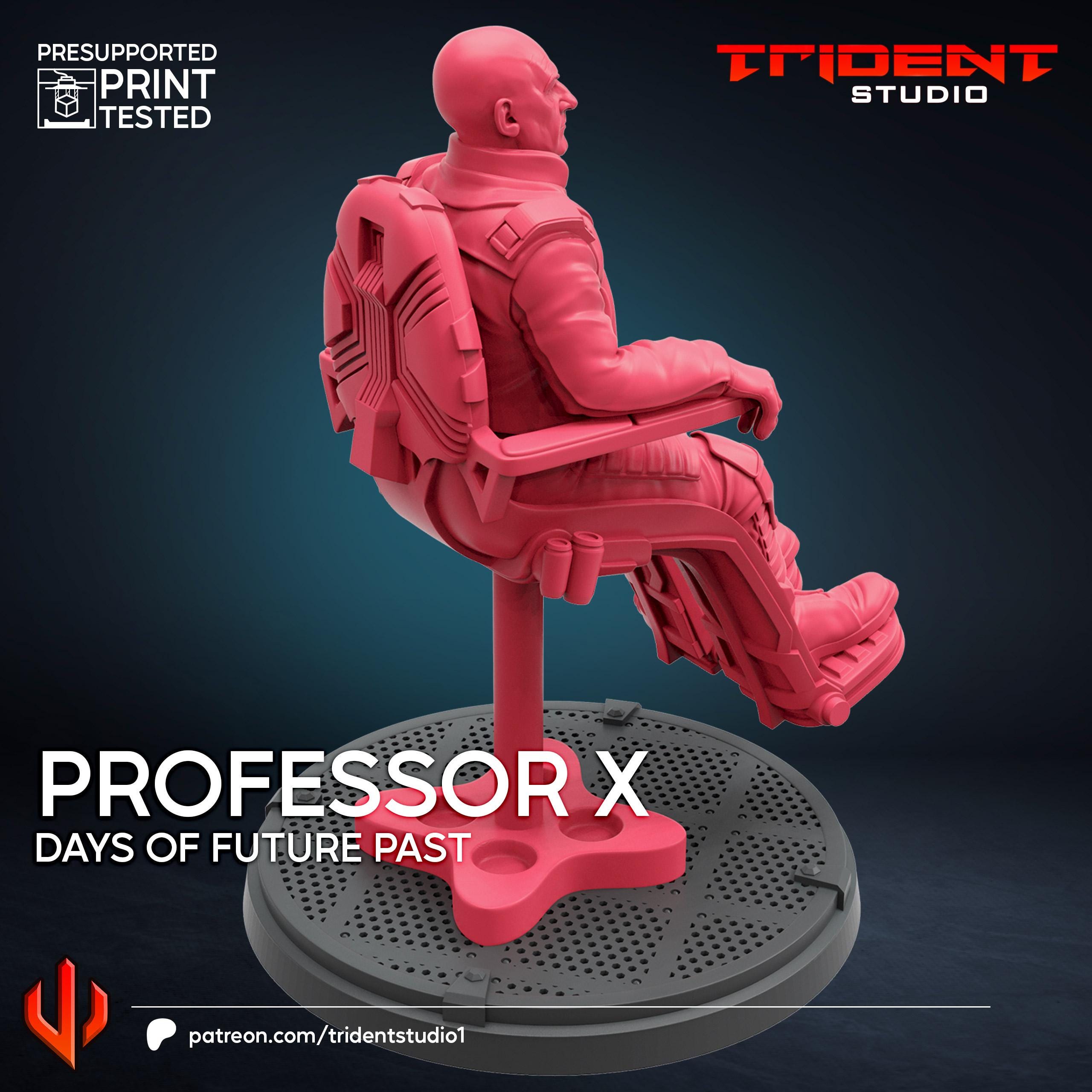 Professor X X-men Days Of Future Past (Fan art sculpted by Trident Studio) (Crisis Protocol Proxy/Alternative)