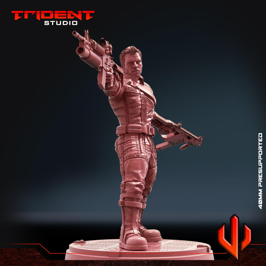 Winter Soldier B (Fan art sculpted by Trident Studio) (Crisis Protocol Proxy/Alternative)