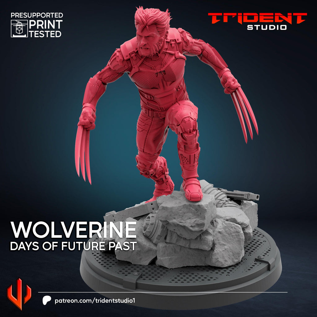 Wolverine X-men Days Of Future Past (Fan art sculpted by Trident Studio) (Crisis Protocol Proxy/Alternative)