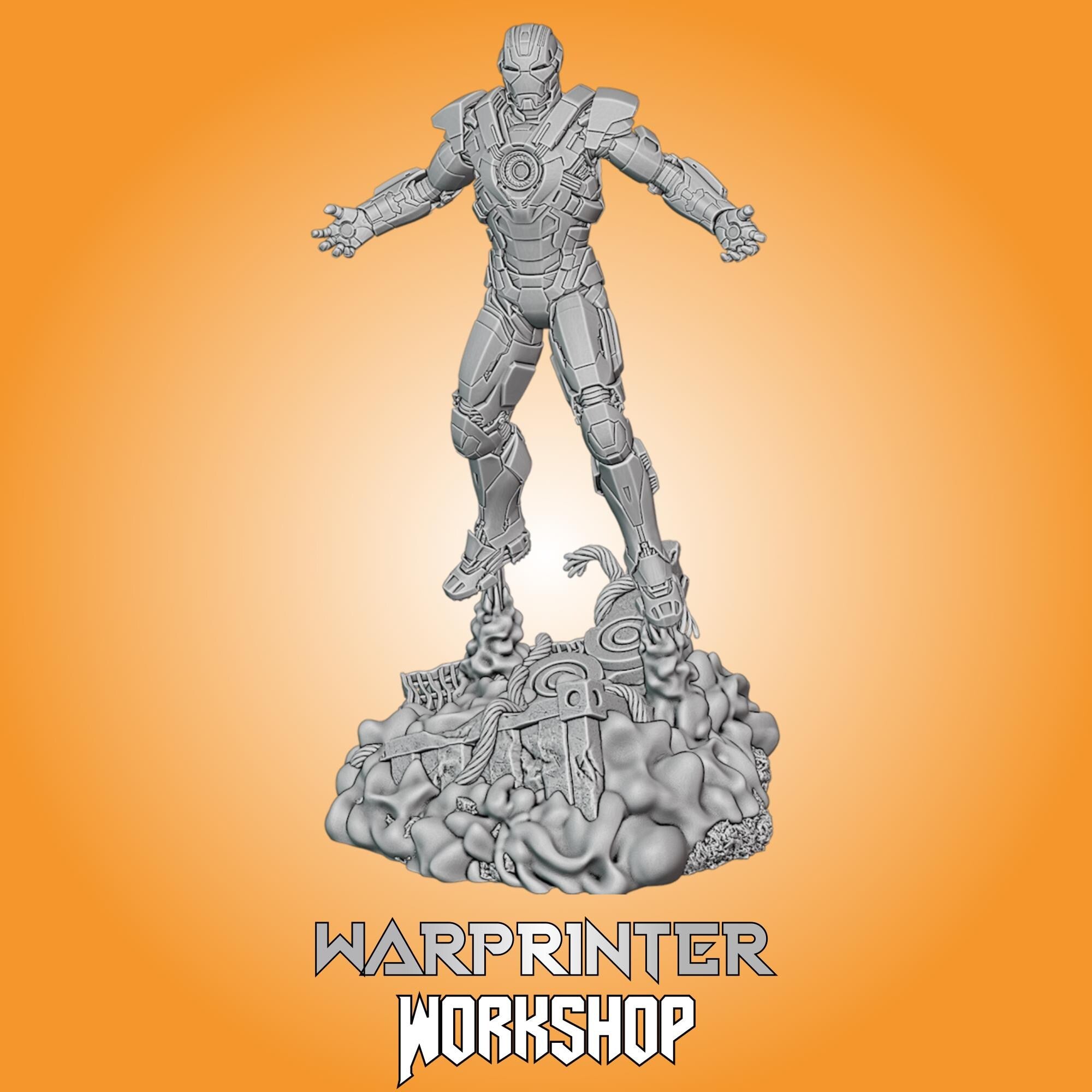 Iron Man MK17 (Fan art sculpted by Trident Studio) (Crisis Protocol Proxy/Alternative)