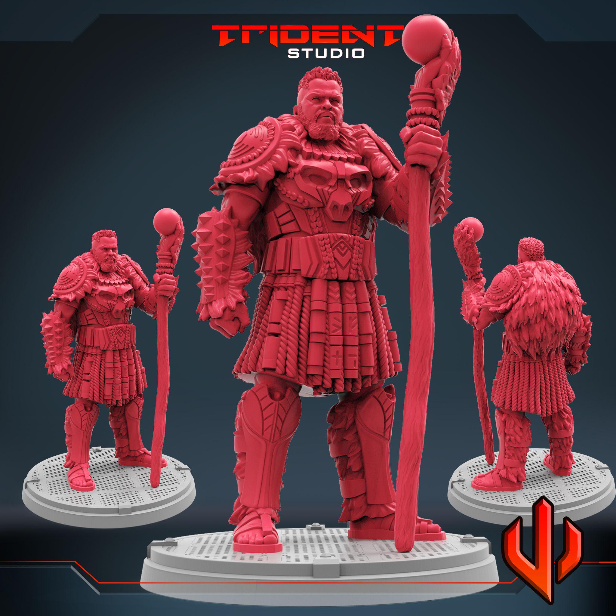 M'Baku (Fan art sculpted by Trident Studio) (Crisis Protocol Proxy/Alternative)