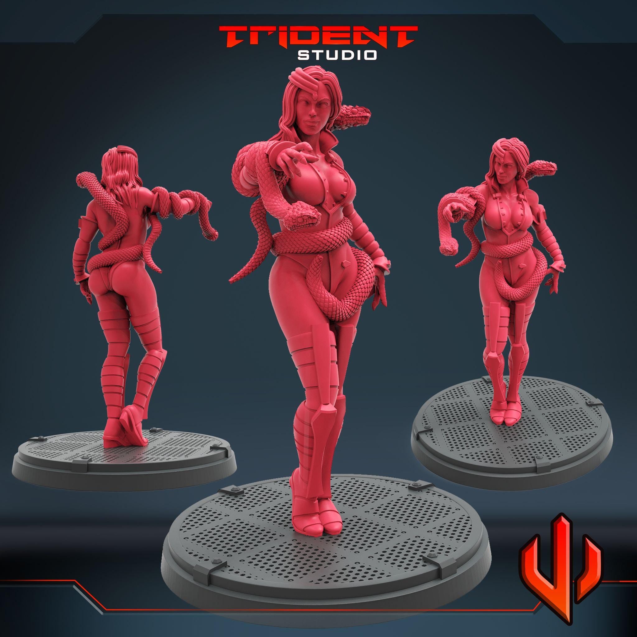 Black Mamba (Fan art sculpted by Trident Studio) (Crisis Protocol Proxy/Alternative)