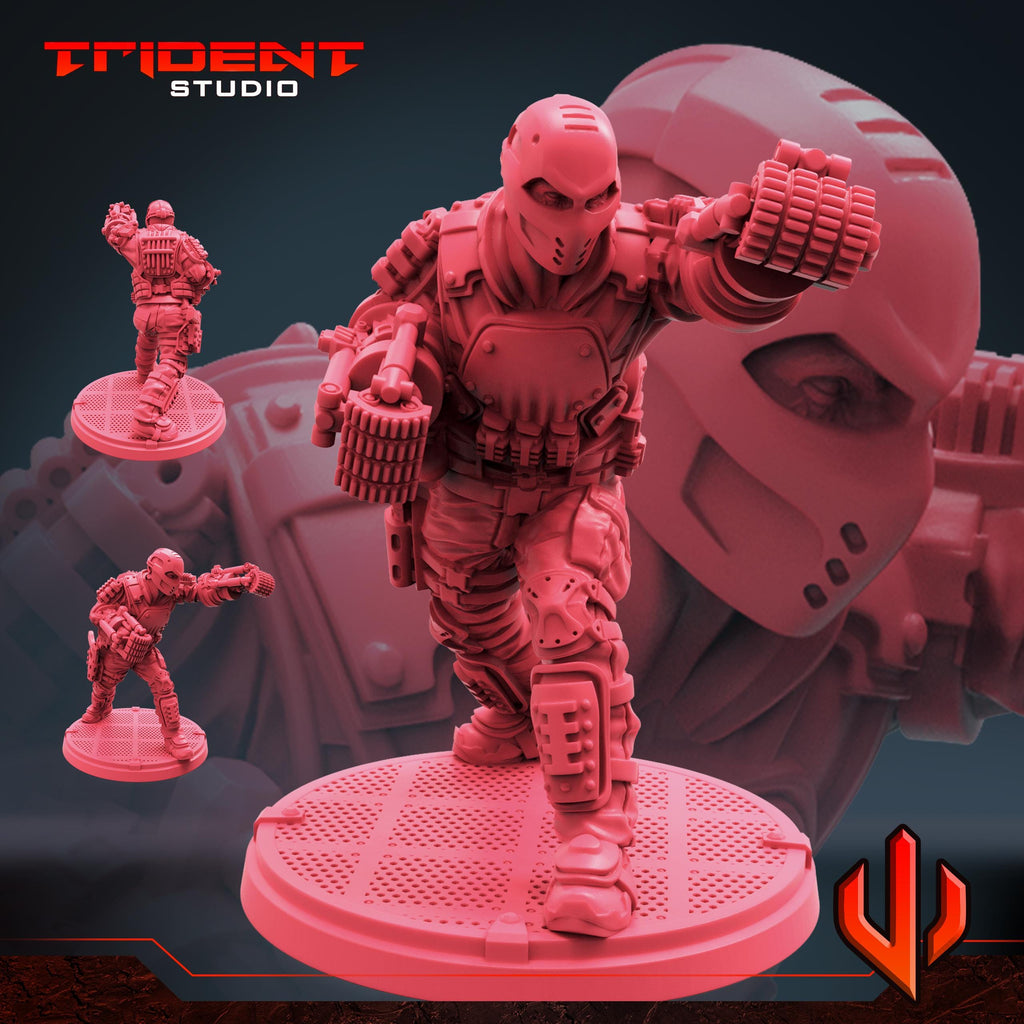 Crossbones (Fan art sculpted by Trident Studio) (Crisis Protocol Proxy/Alternative)