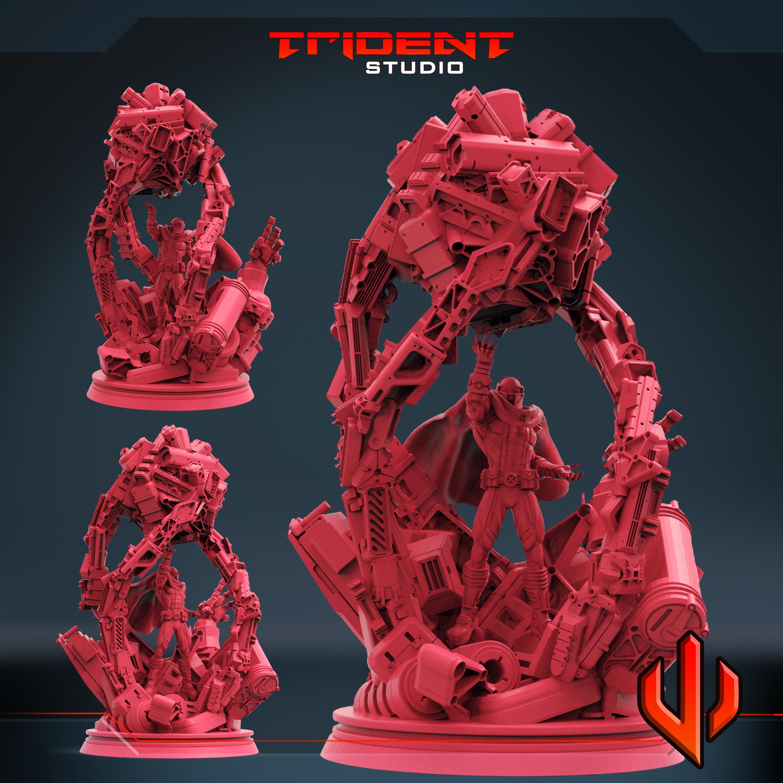 Magneto (Fan art sculpted by Trident Studio) (Crisis Protocol Proxy/Alternative)