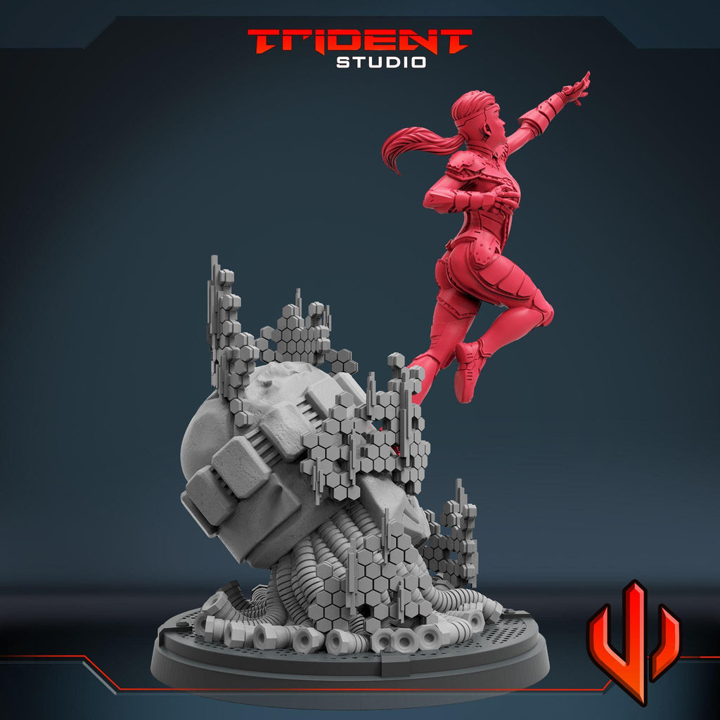 Jean Grey (Fan art sculpted by Trident Studio) (Crisis Protocol Proxy/Alternative)