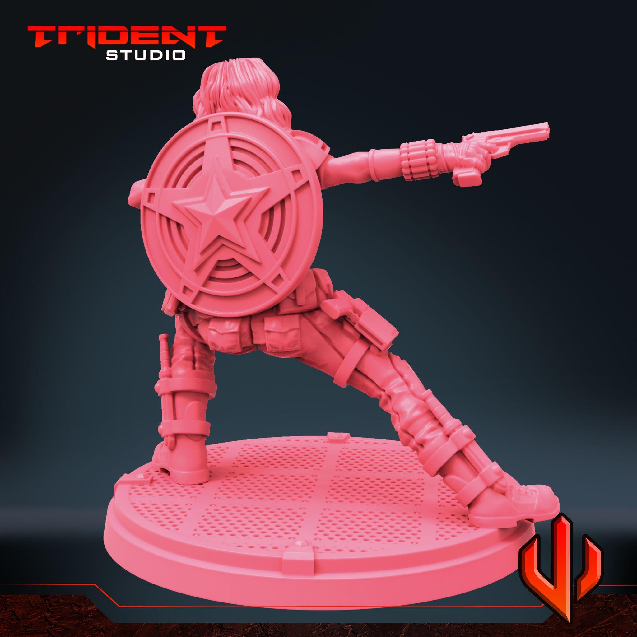 Black Widow Multiverse C (Fan art sculpted by Trident Studio) (Crisis Protocol Proxy/Alternative)