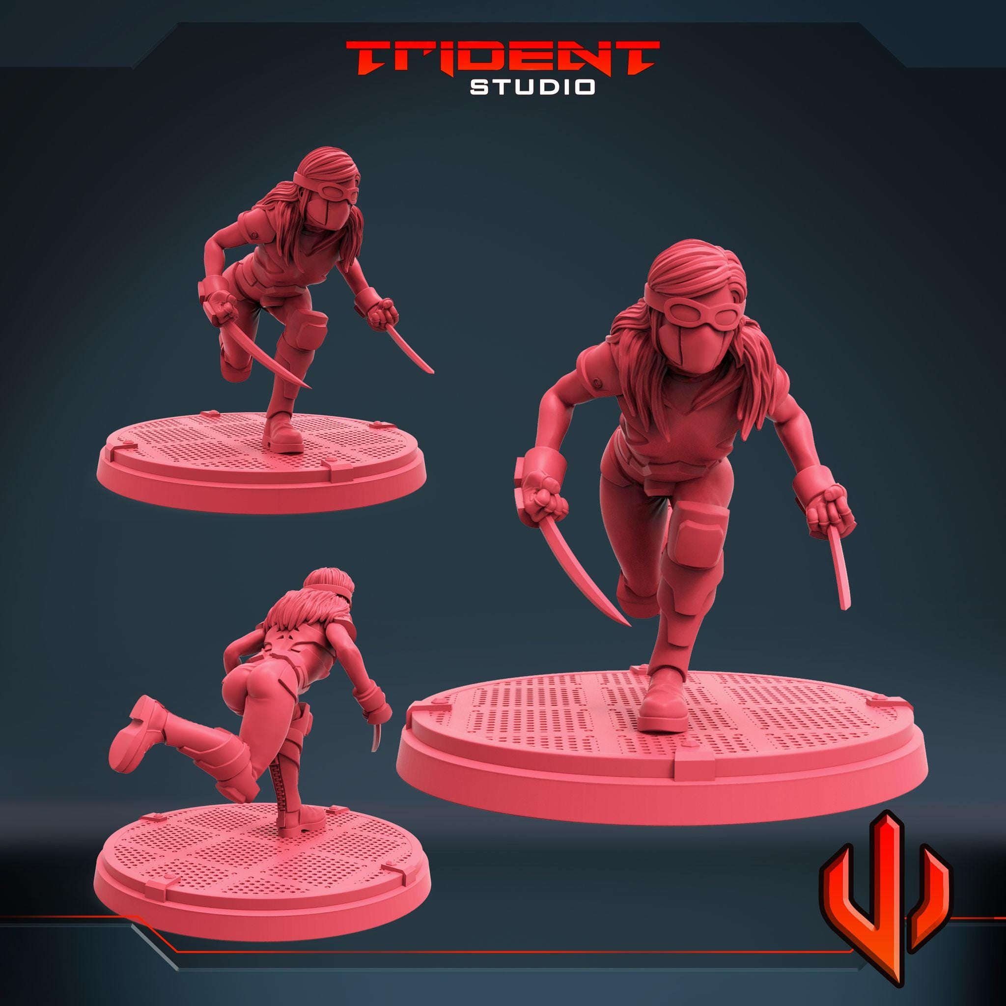 Honey Badger A (Fan art sculpted by Trident Studio) (Crisis Protocol Proxy/Alternative)