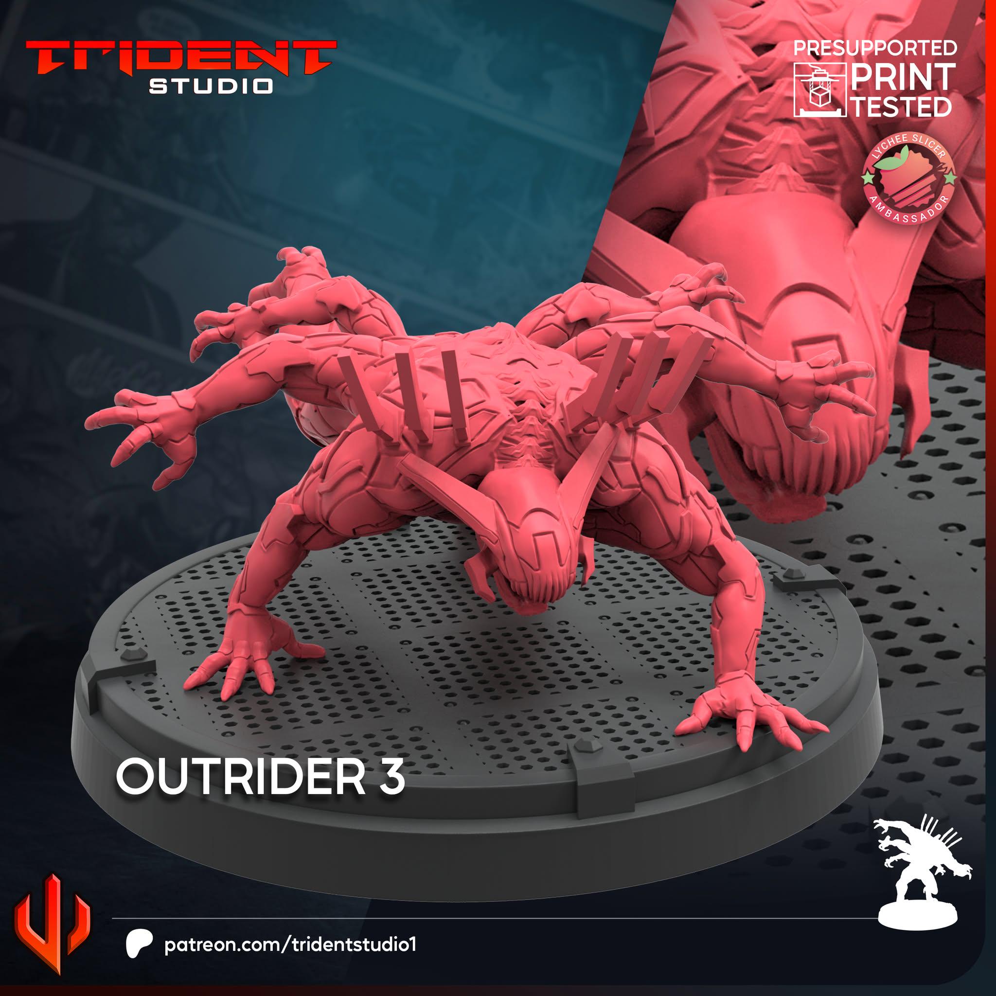 Outrider C (Fan art sculpted by Trident Studio) (Crisis Protocol Proxy/Alternative)
