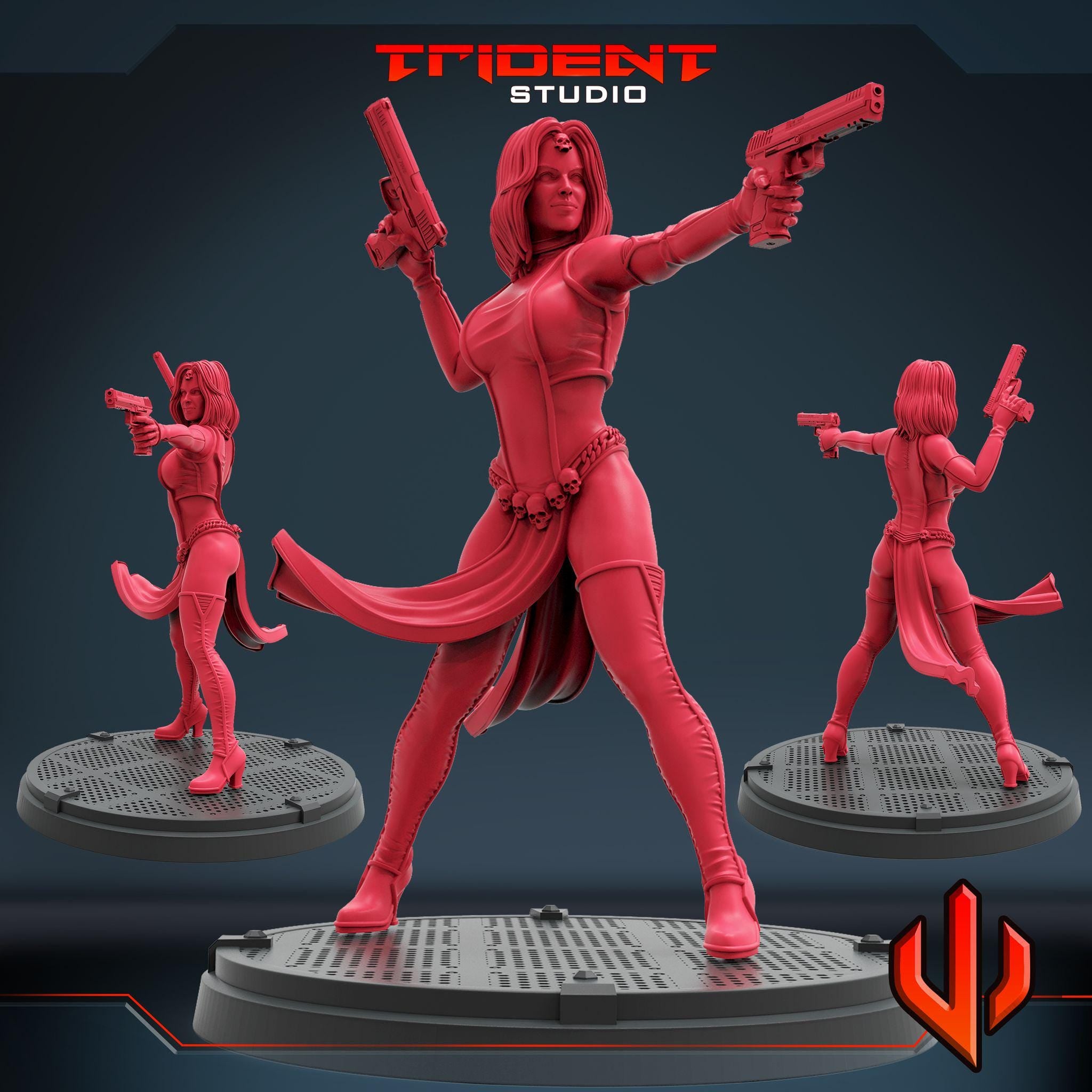 Mystique (Fan art sculpted by Trident Studio) (Crisis Protocol Proxy/Alternative)