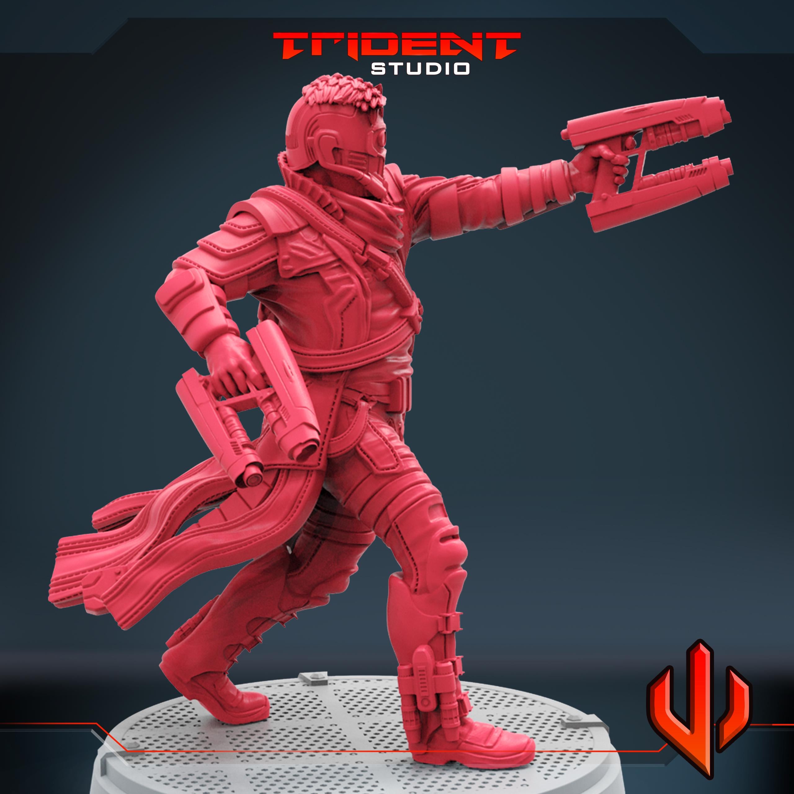 Star-Lord B (Fan art sculpted by Trident Studio) (Crisis Protocol Proxy/Alternative)