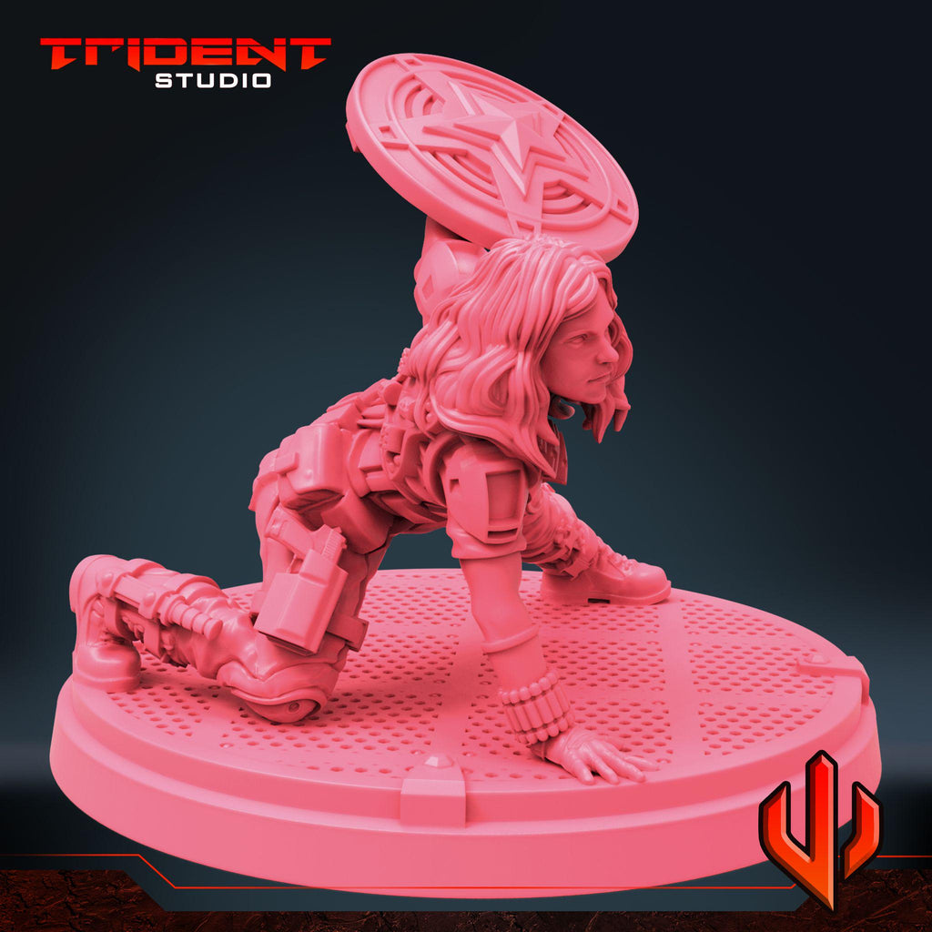 Black Widow Multiverse D (Fan art sculpted by Trident Studio) (Crisis Protocol Proxy/Alternative)