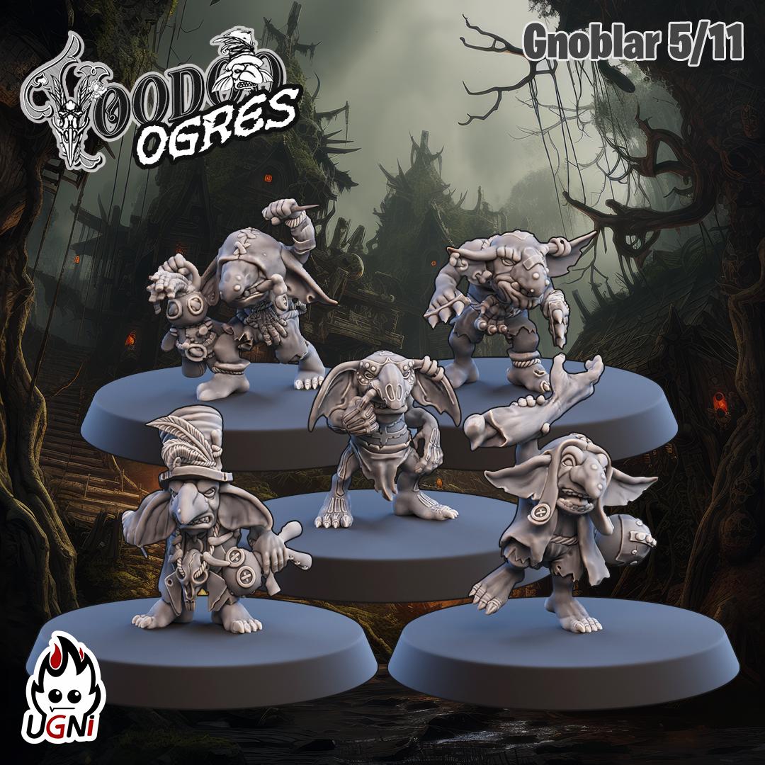Ogre Team - Voodoo Style - Fantasy Football Team - UGNI Miniatures