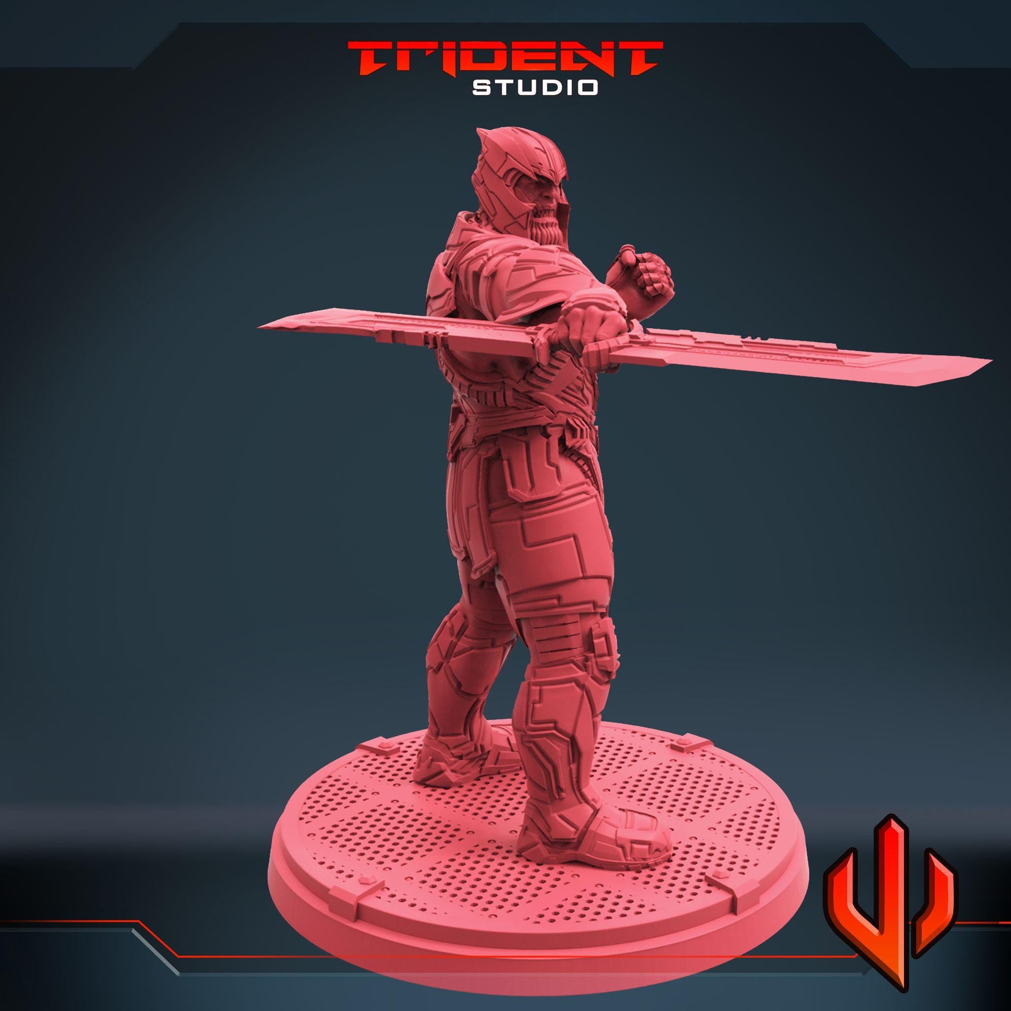 Thanos B (Fan art sculpted by Trident Studio) (Crisis Protocol Proxy/Alternative)