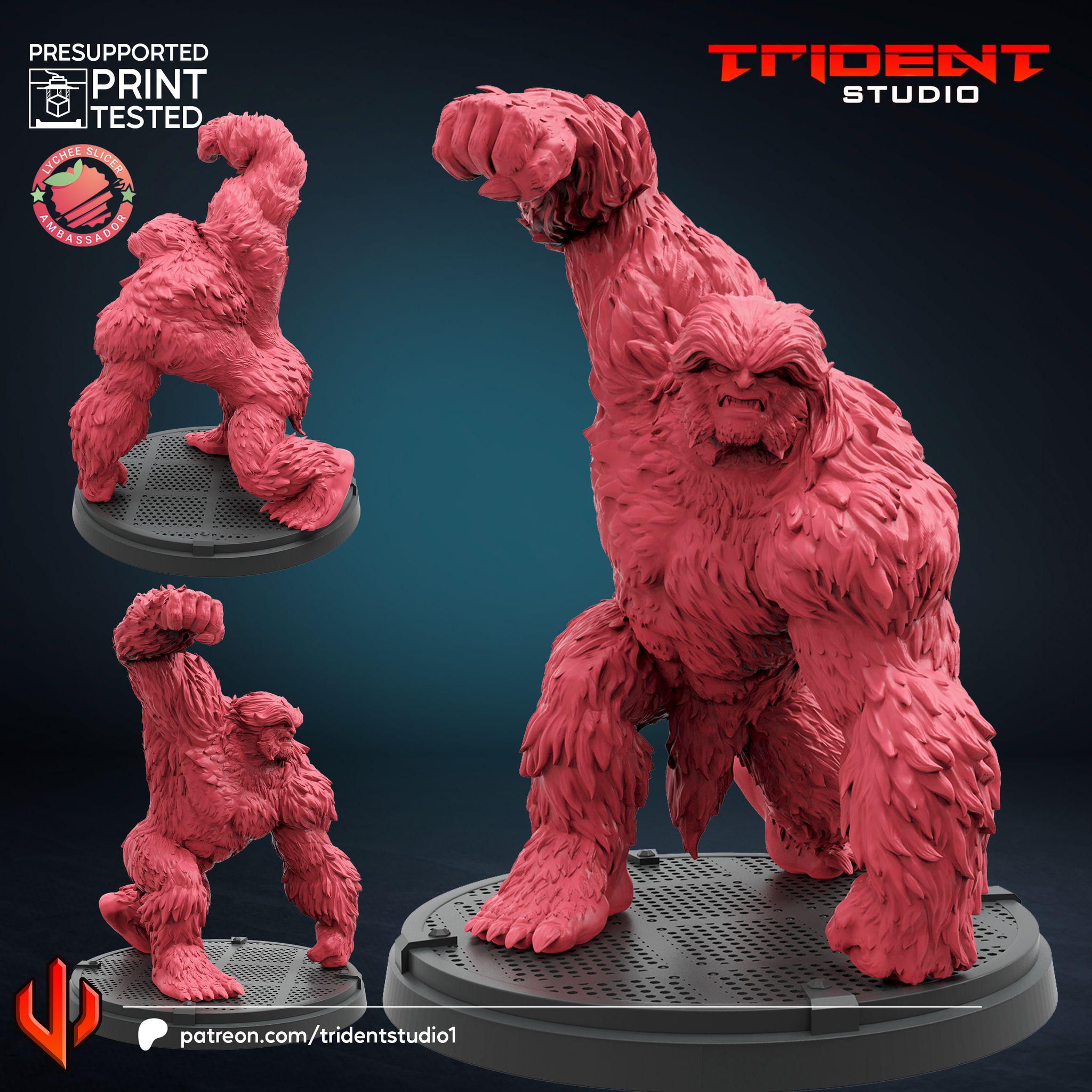 Sasquatch (Fan art sculpted by Trident Studio) (Crisis Protocol Proxy/Alternative)