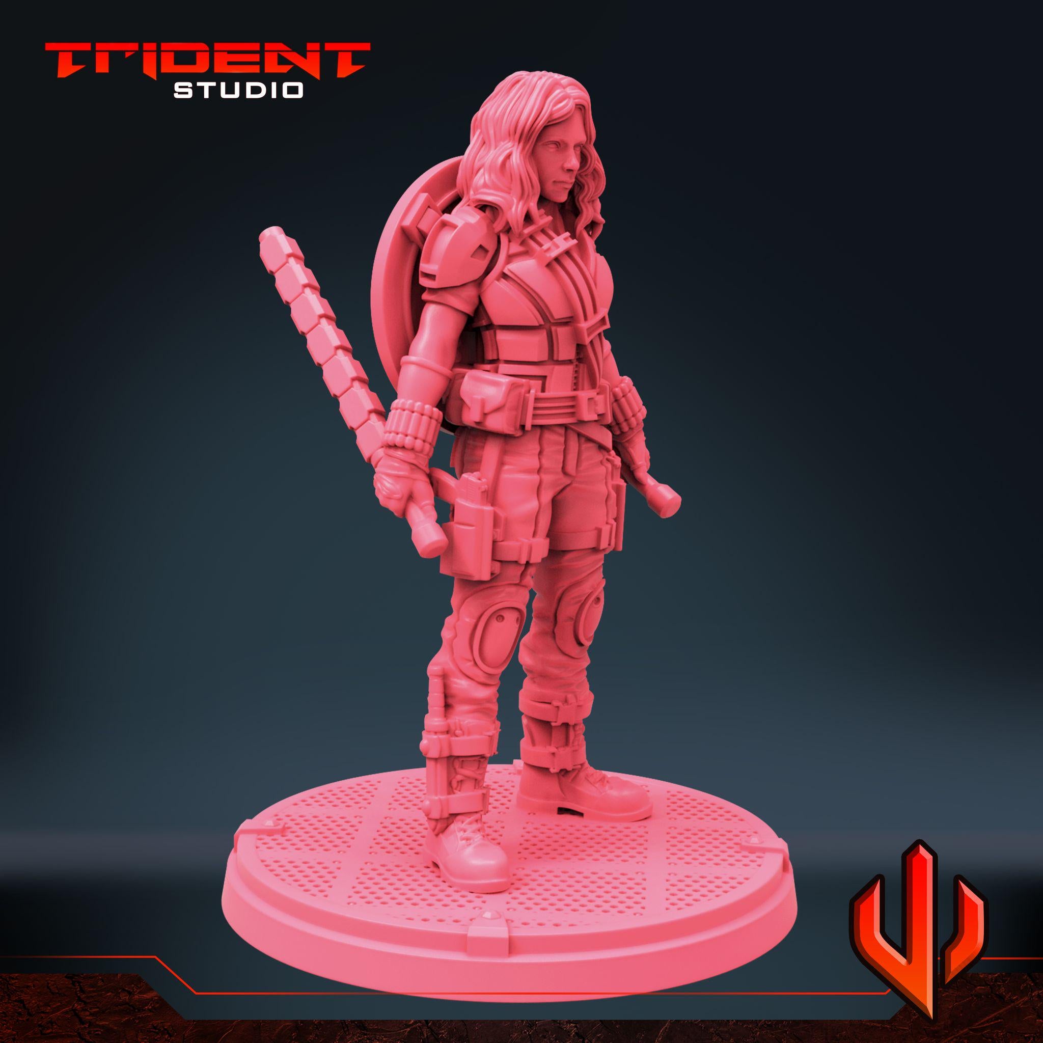 Black Widow Multiverse B (Fan art sculpted by Trident Studio) (Crisis Protocol Proxy/Alternative)