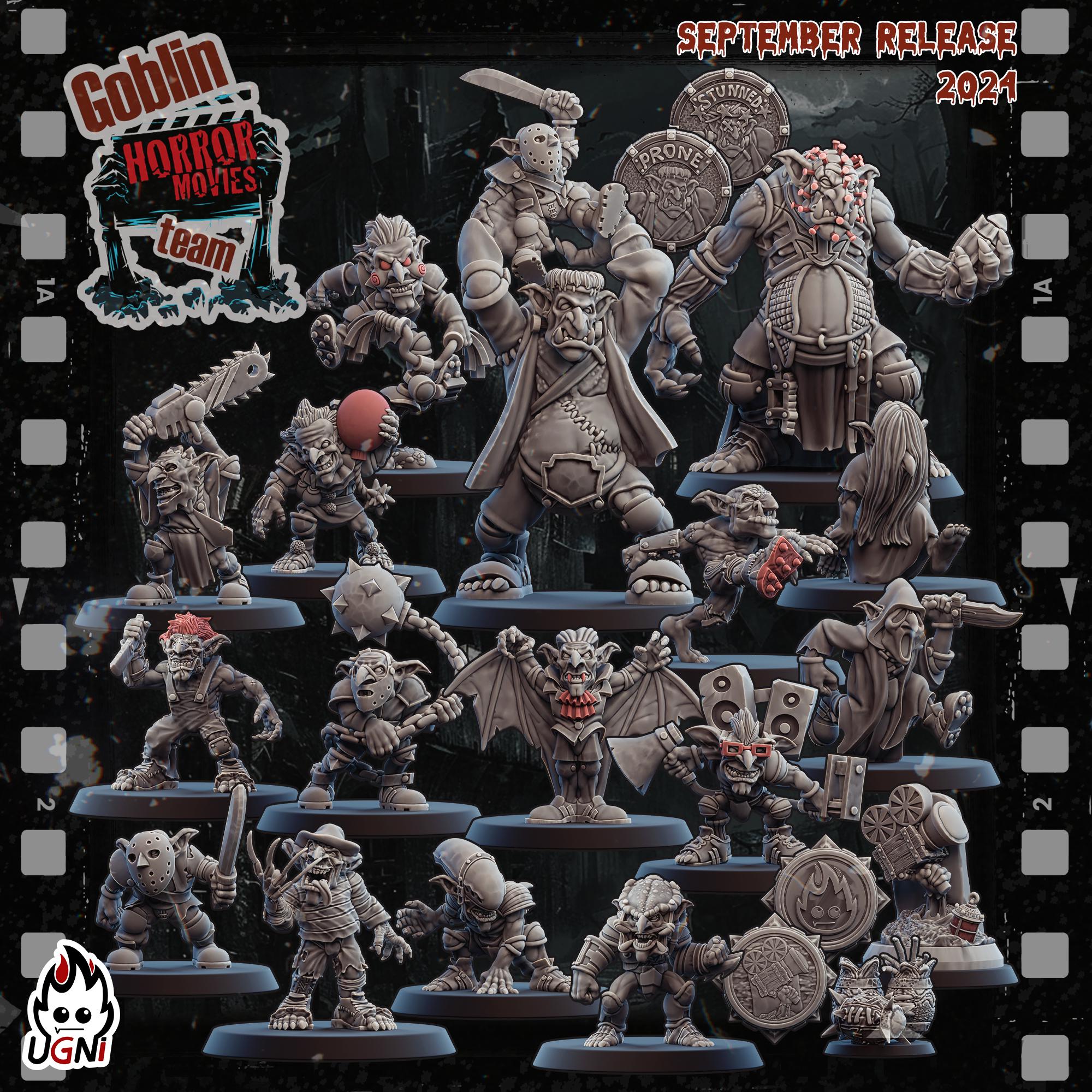 Goblin Team - Horror Movie Style - Fantasy Football Team - UGNI Miniatures