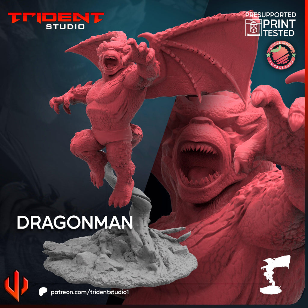 Dragonman (Fan art sculpted by Trident Studio) (Crisis Protocol Proxy/Alternative)