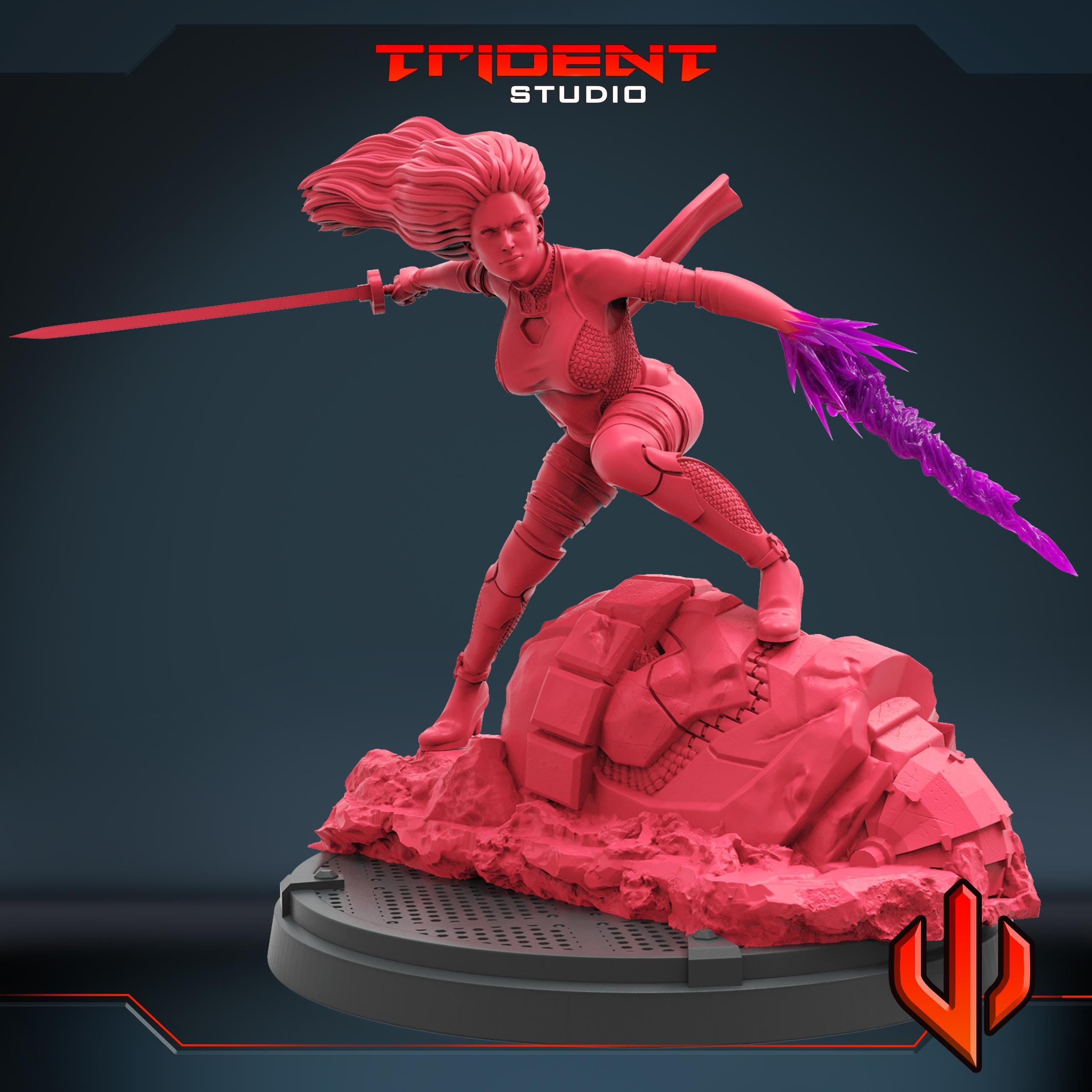 Psylocke (Fan art sculpted by Trident Studio) (Crisis Protocol Proxy/Alternative)
