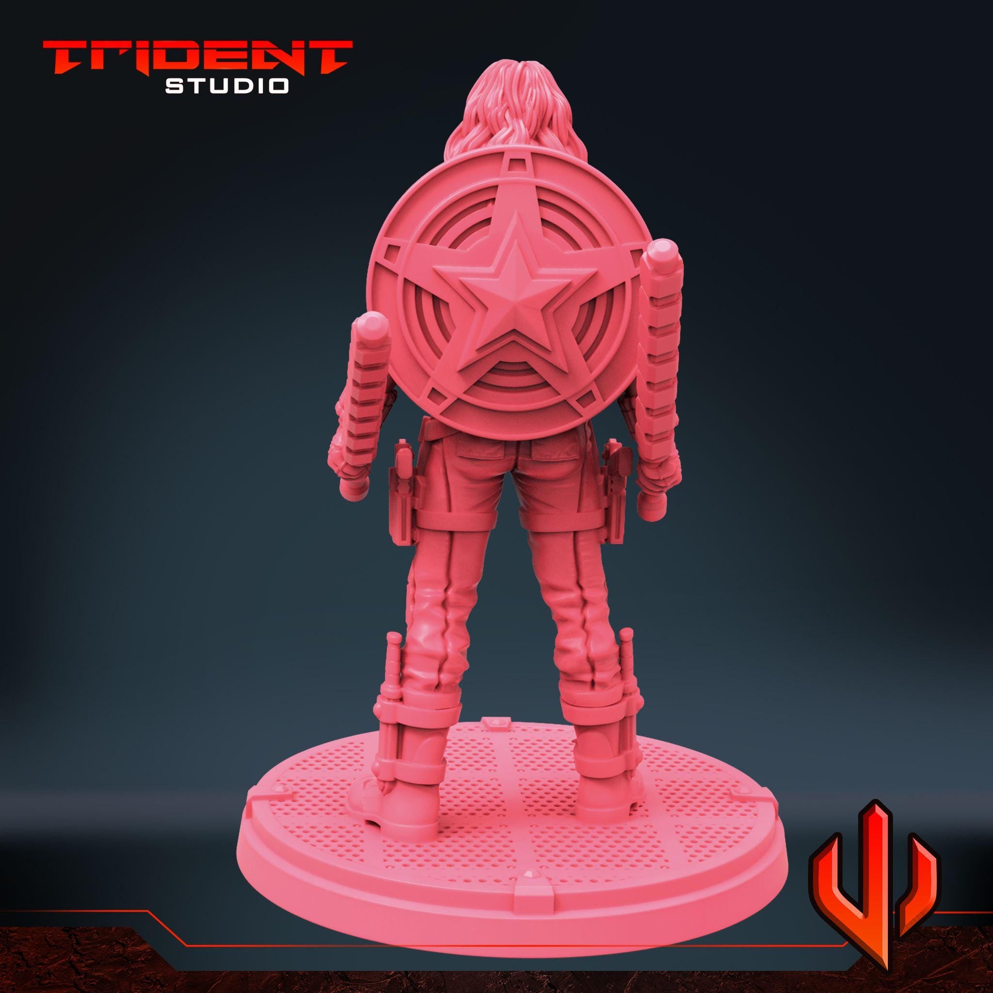 Black Widow Multiverse B (Fan art sculpted by Trident Studio) (Crisis Protocol Proxy/Alternative)