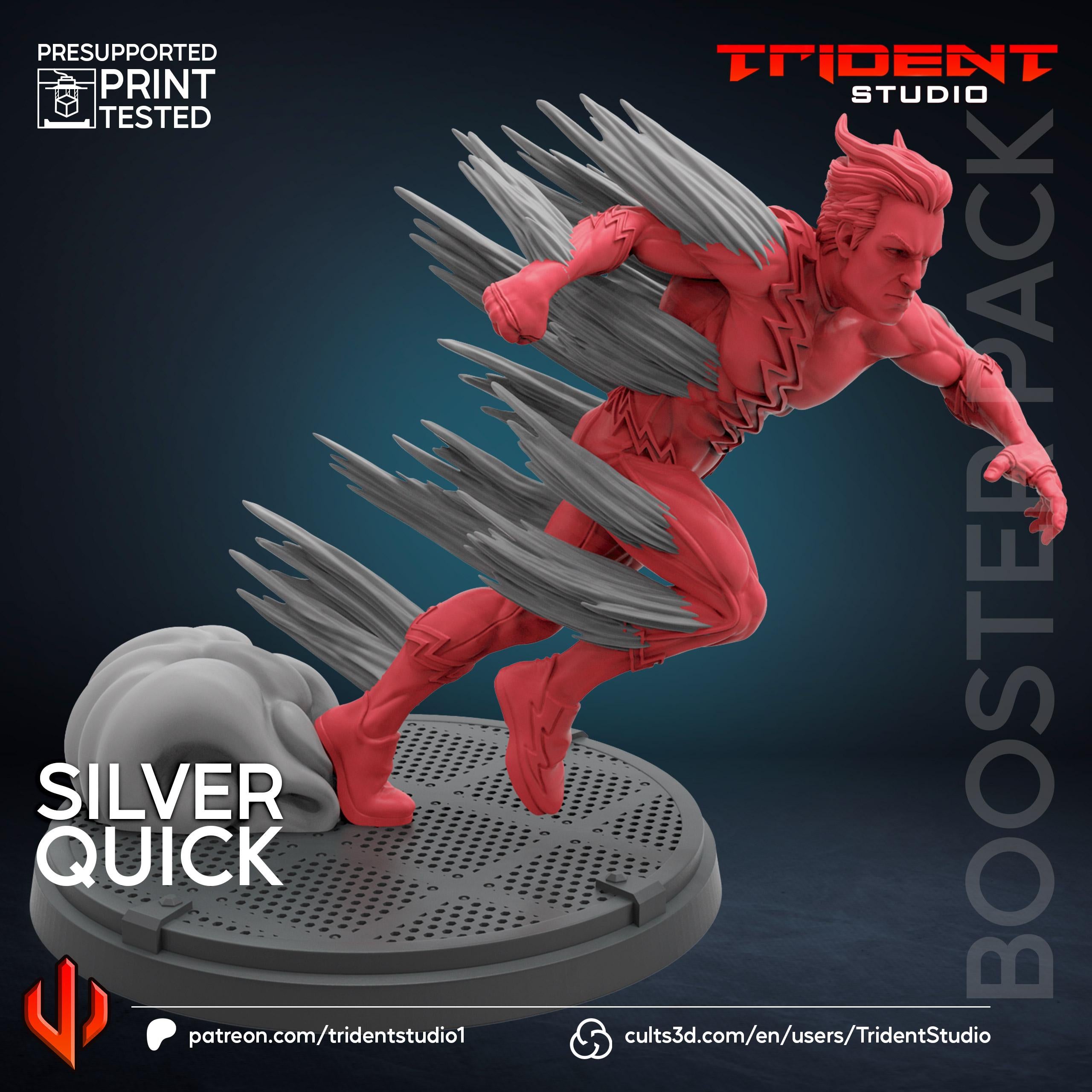 Quicksilver B (Fan art sculpted by Trident Studio) (Crisis Protocol Proxy/Alternative)