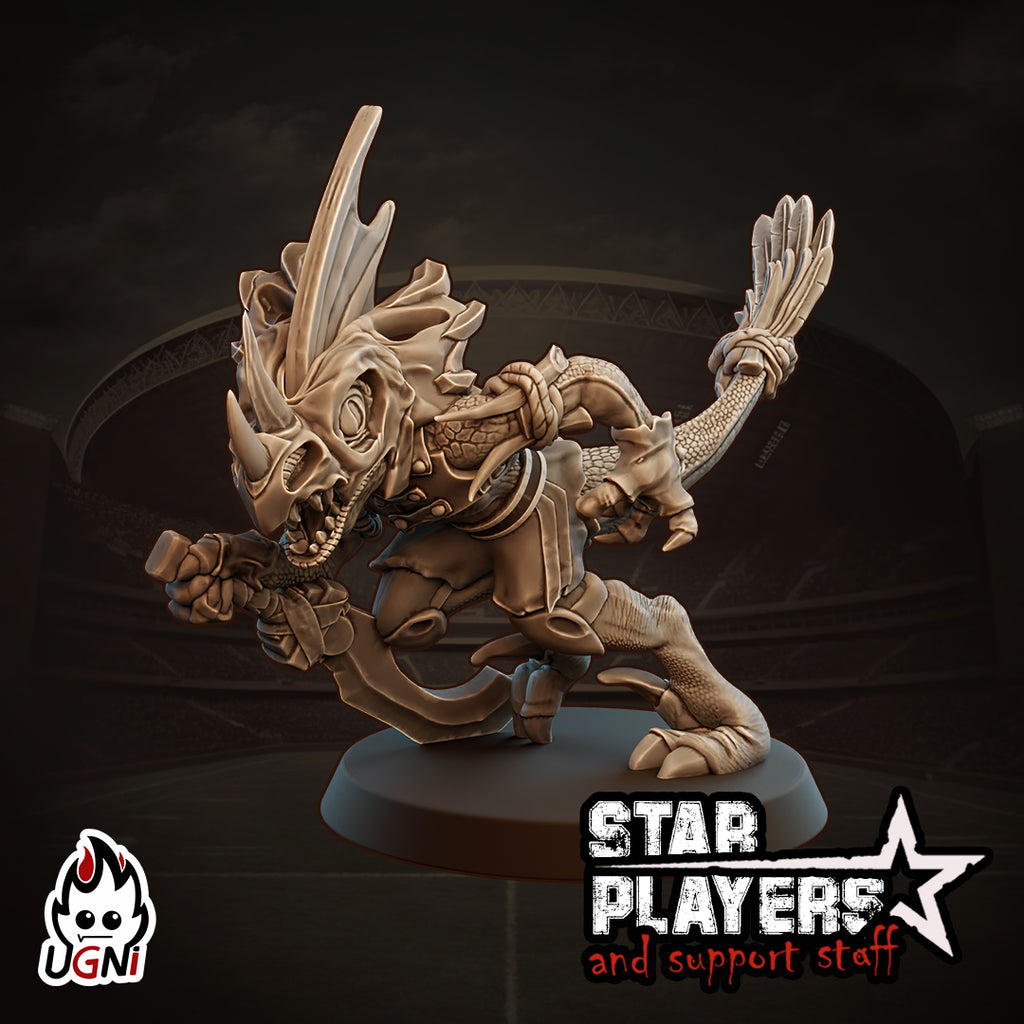 Skink Brobl - Fantasy Football Star Player Miniature | Designed by UGNI