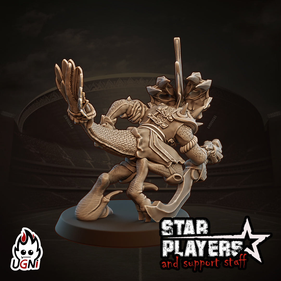 Skink Brobl - Fantasy Football Star Player Miniature | Designed by UGNI