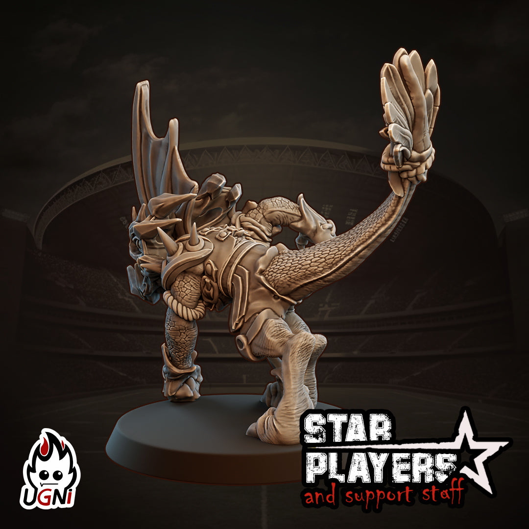 Skink Bron - Fantasy Football Star Player Miniature | Designed by UGNI
