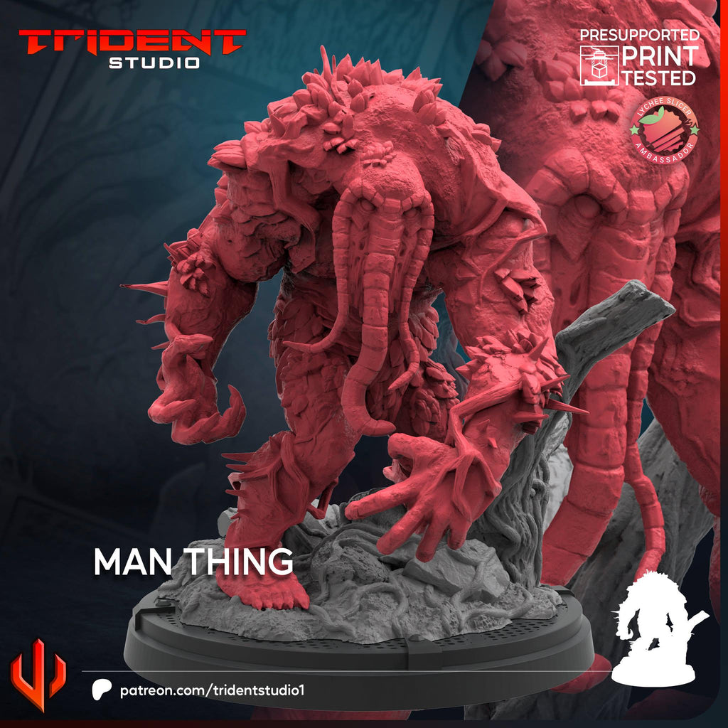 Man-Thing (Fan art sculpted by Trident Studio) (Crisis Protocol Proxy/Alternative)
