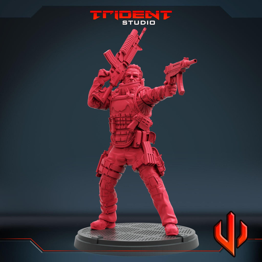 Punisher (Fan art sculpted by Trident Studio) (Crisis Protocol Proxy/Alternative)