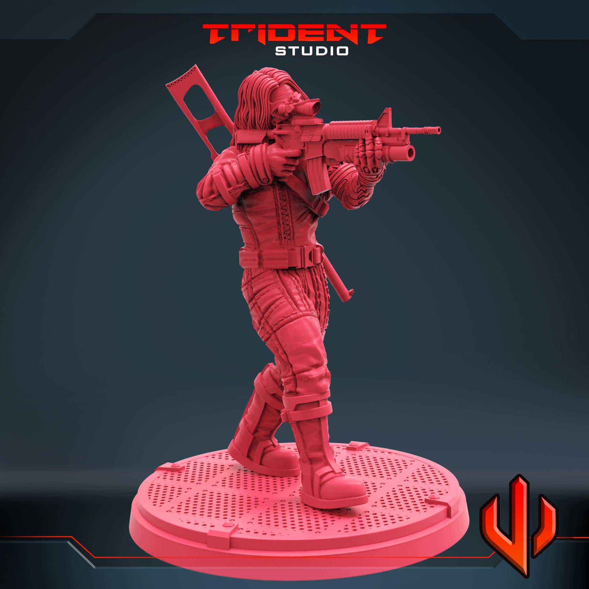 Winter Soldier (Fan art sculpted by Trident Studio) (Crisis Protocol Proxy/Alternative)