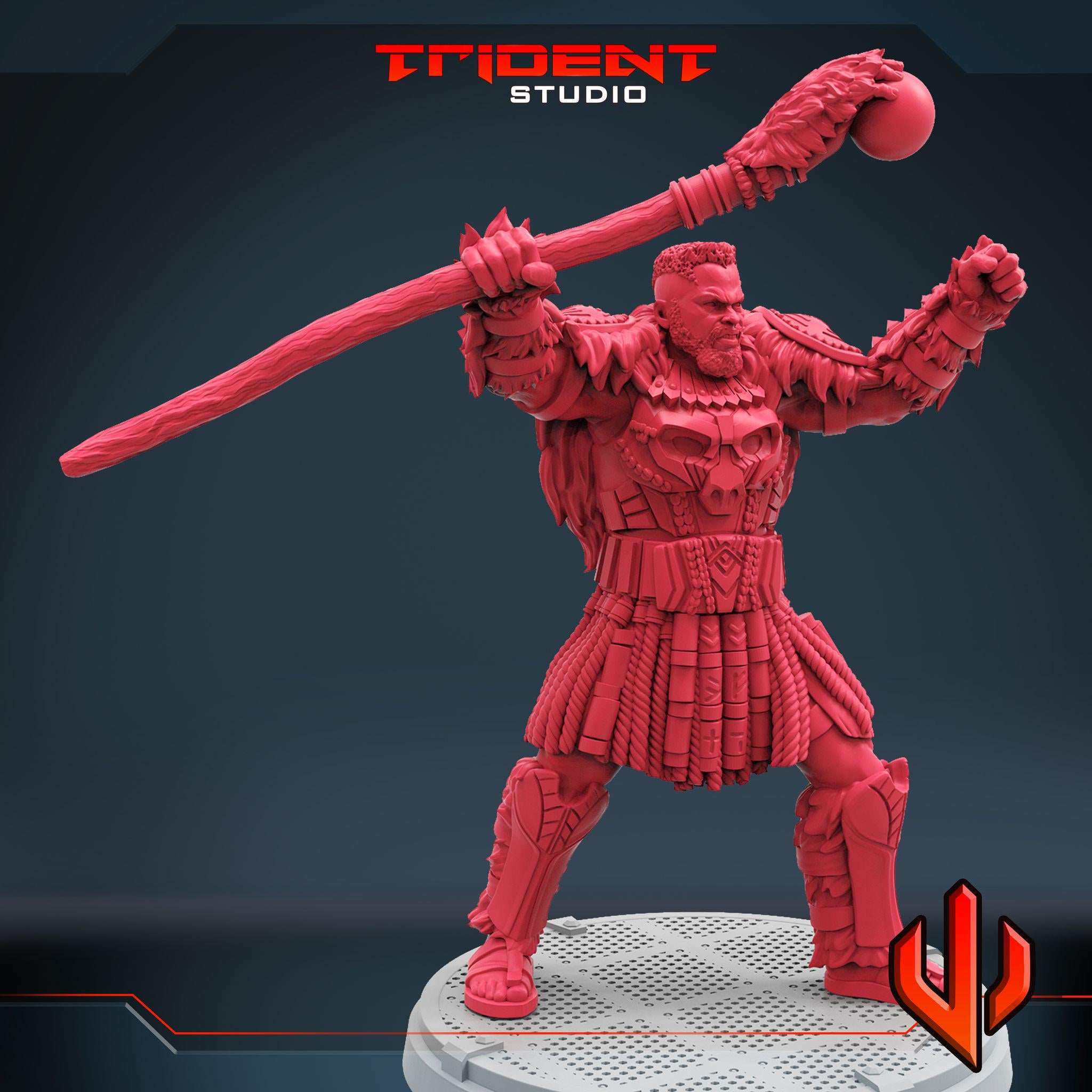 M’Baku (Fan art sculpted by Trident Studio) (Crisis Protocol Proxy/Alternative)