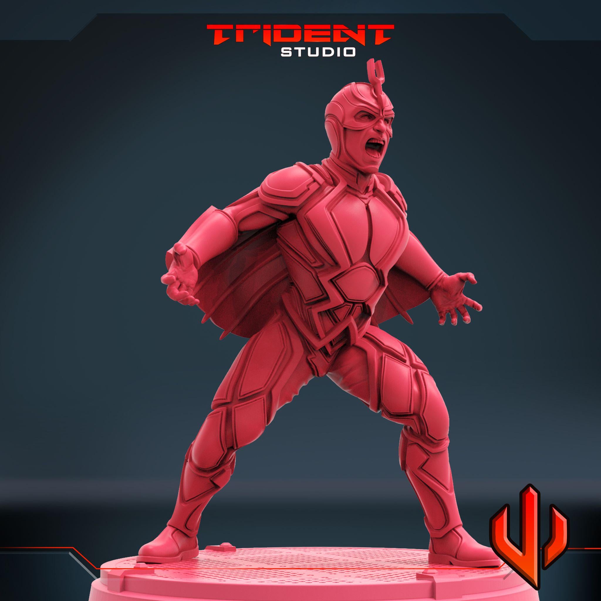 Black Bolt B (Fan art sculpted by Trident Studio) (Crisis Protocol Proxy/Alternative)