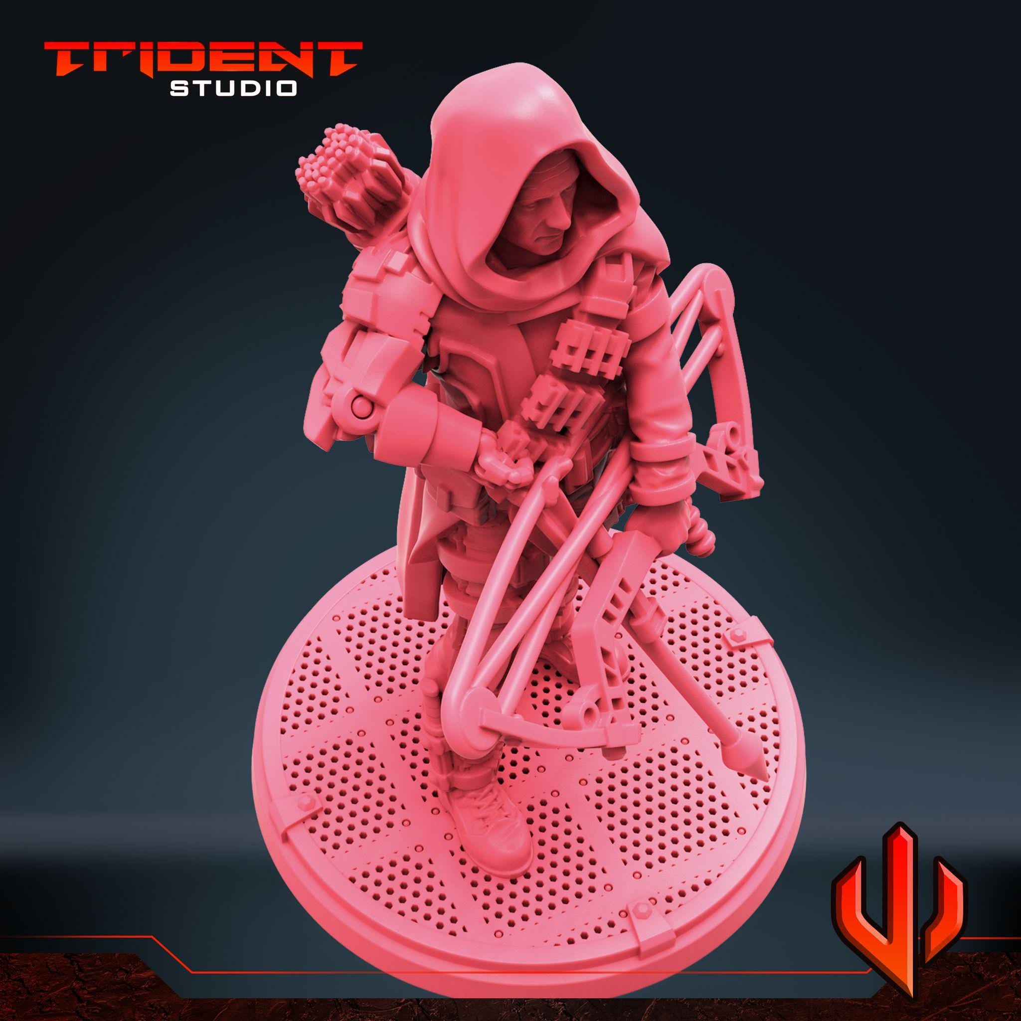 Hawkeye (Fan art sculpted by Trident Studio) (Crisis Protocol Proxy/Alternative)