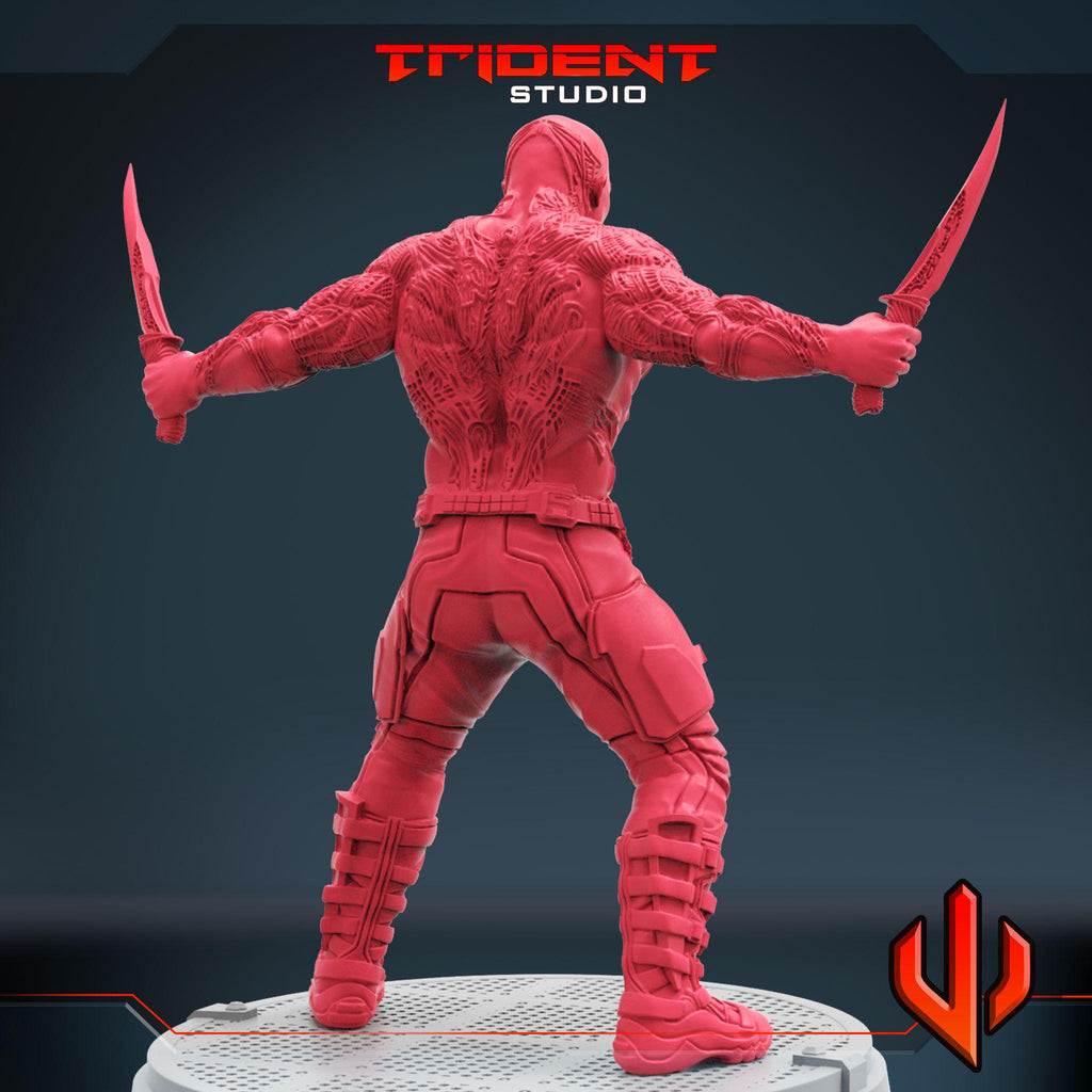 Drax the Destroyer B (Fan art sculpted by Trident Studio) (Crisis Protocol Proxy/Alternative)