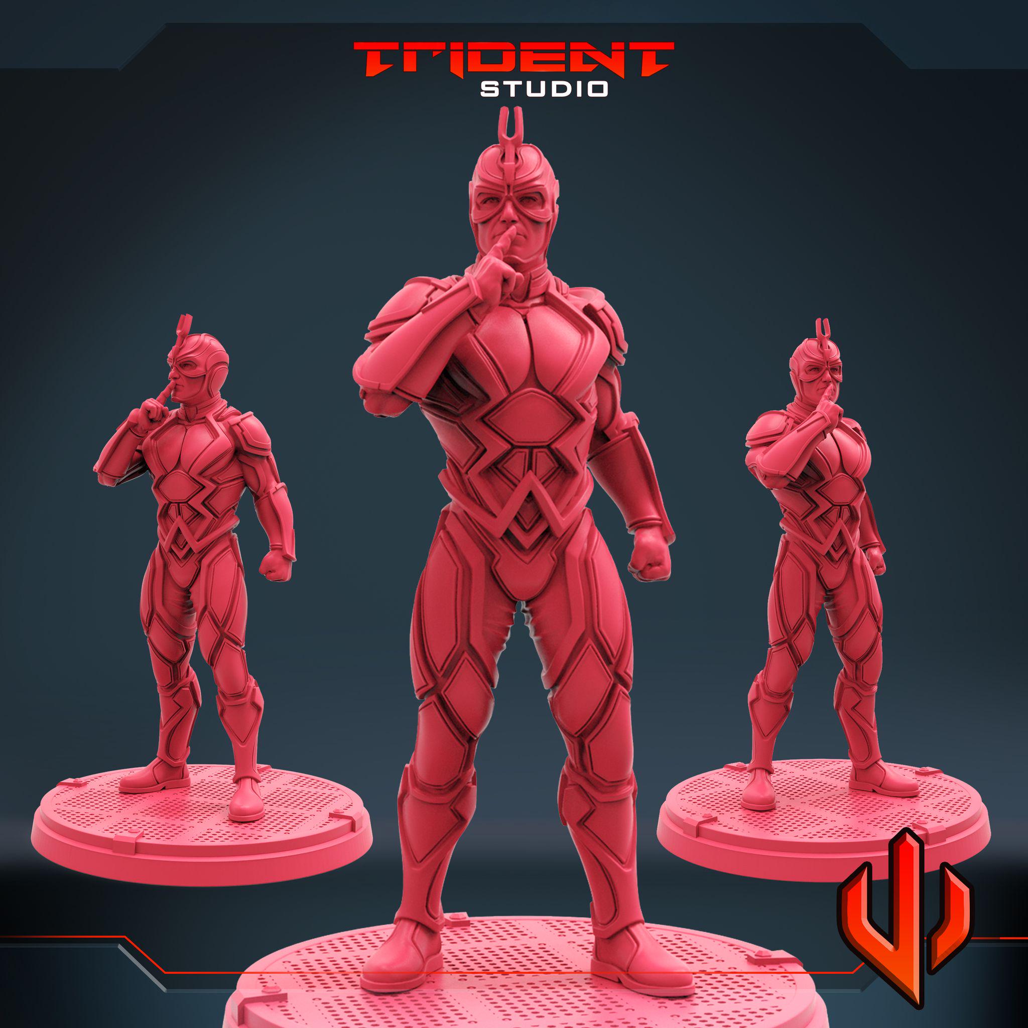 Black Bolt A (Fan art sculpted by Trident Studio) (Crisis Protocol Proxy/Alternative)