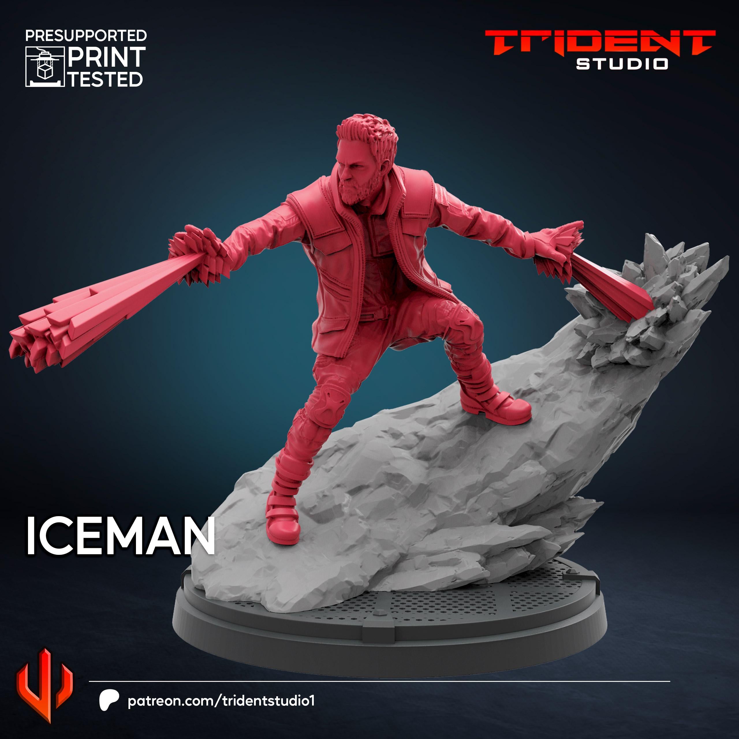 Ice Man X-Men Days Of Future Past (Fan art sculpted by Trident Studio) (Crisis Protocol Proxy/Alternative)